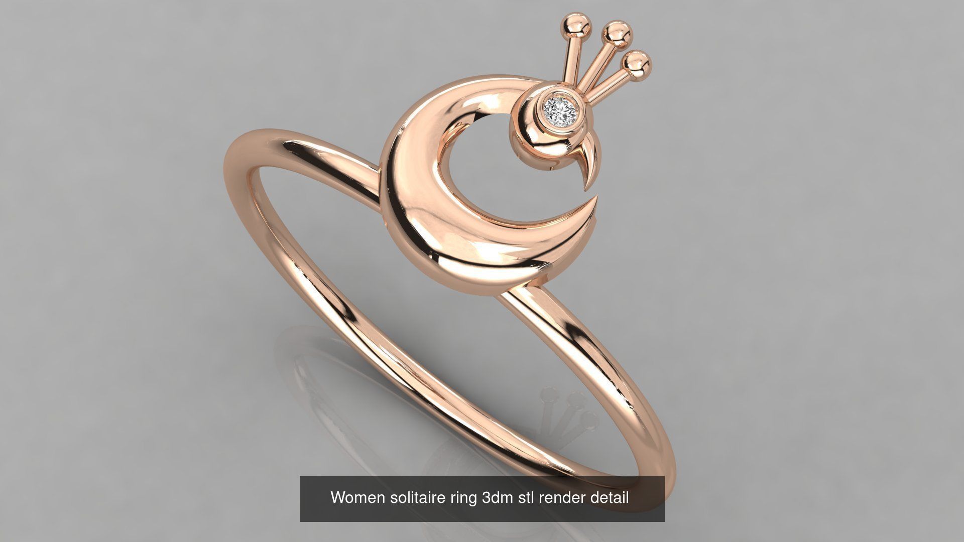 70 Art De Italian Women Rings 3dm stl 9 renders details  3D Model Collection_22