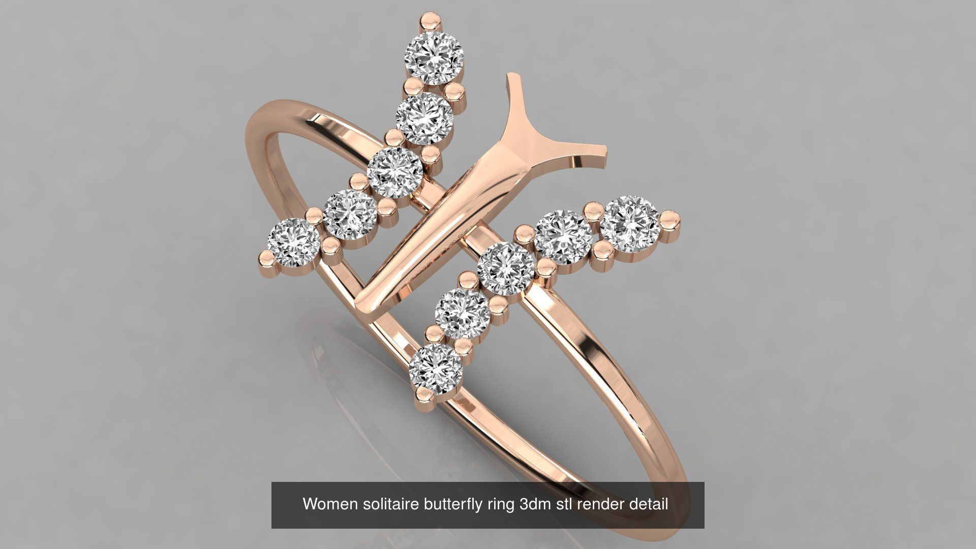 70 Art De Italian Women Rings 3dm stl 9 renders details  3D Model Collection_17