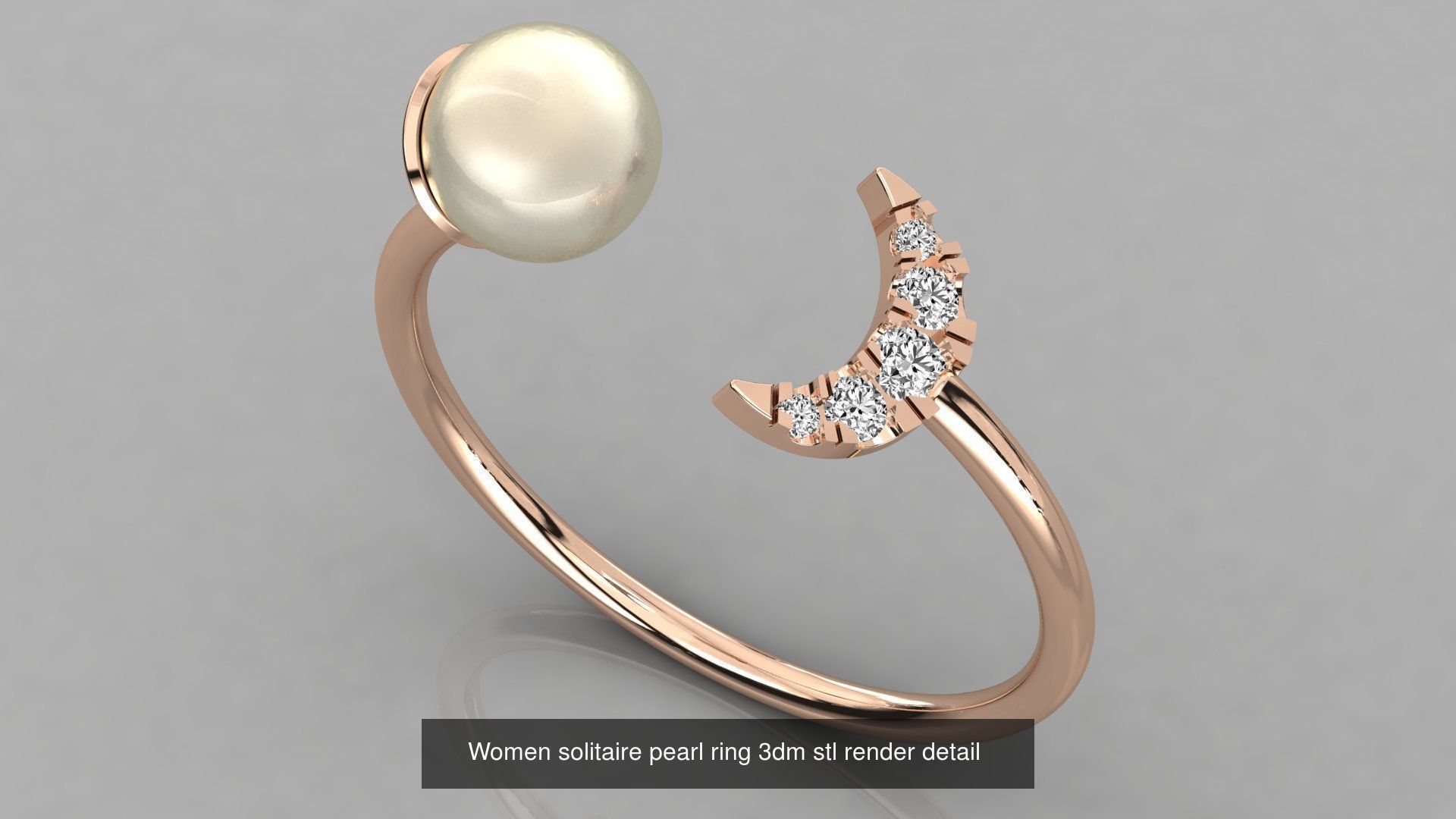 70 Art De Italian Women Rings 3dm stl 9 renders details  3D Model Collection_23