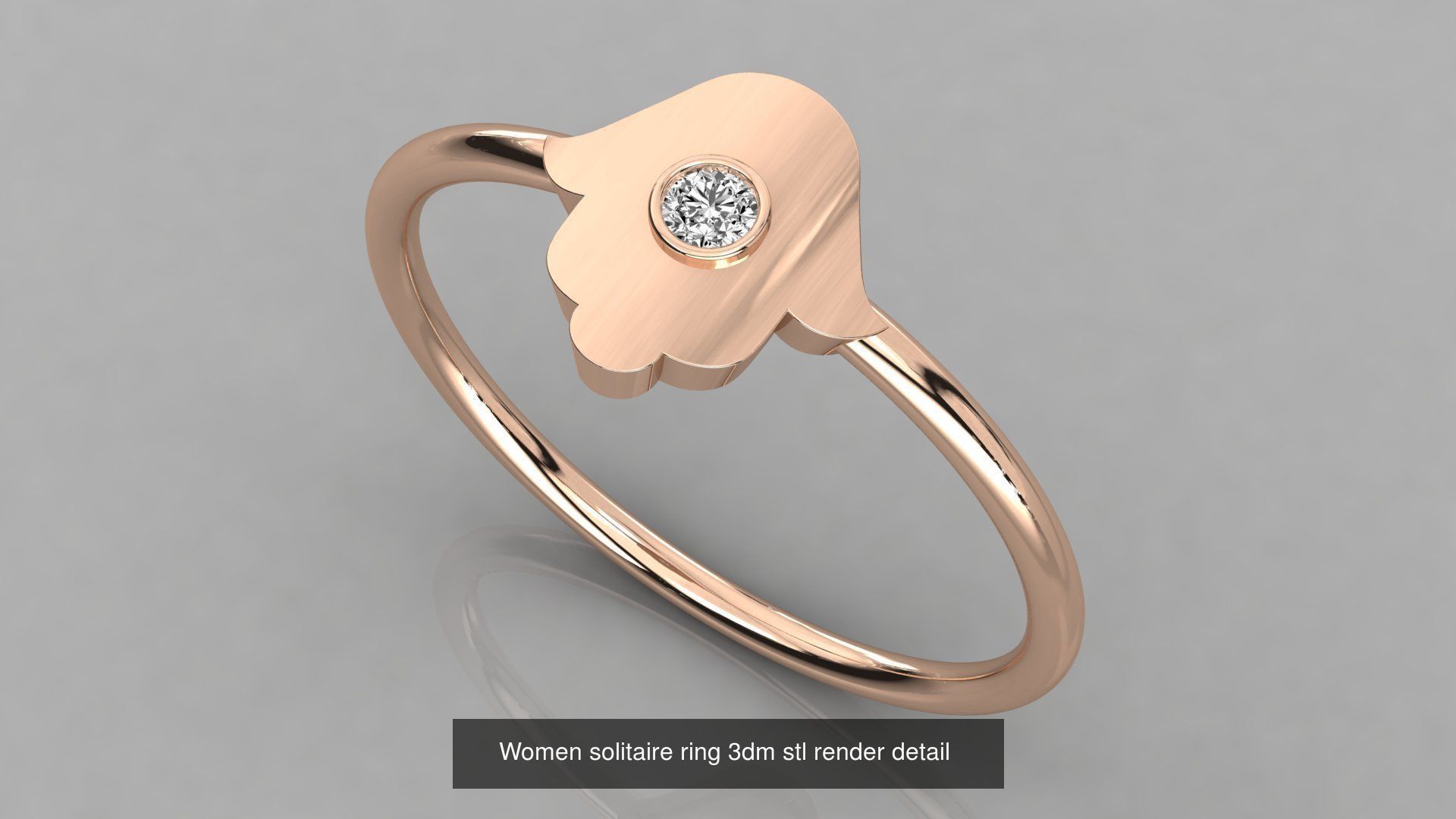 70 Art De Italian Women Rings 3dm stl 9 renders details  3D Model Collection_13