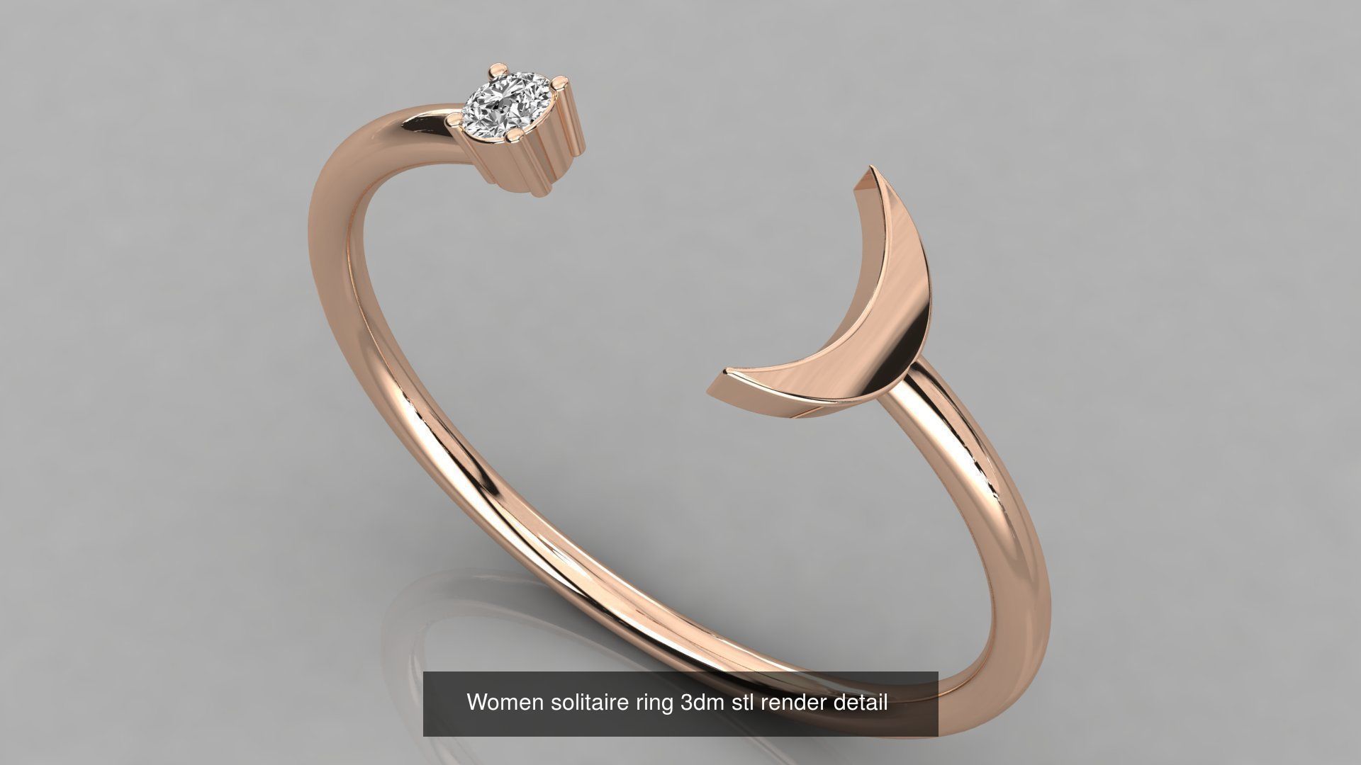 70 Art De Italian Women Rings 3dm stl 9 renders details  3D Model Collection_31