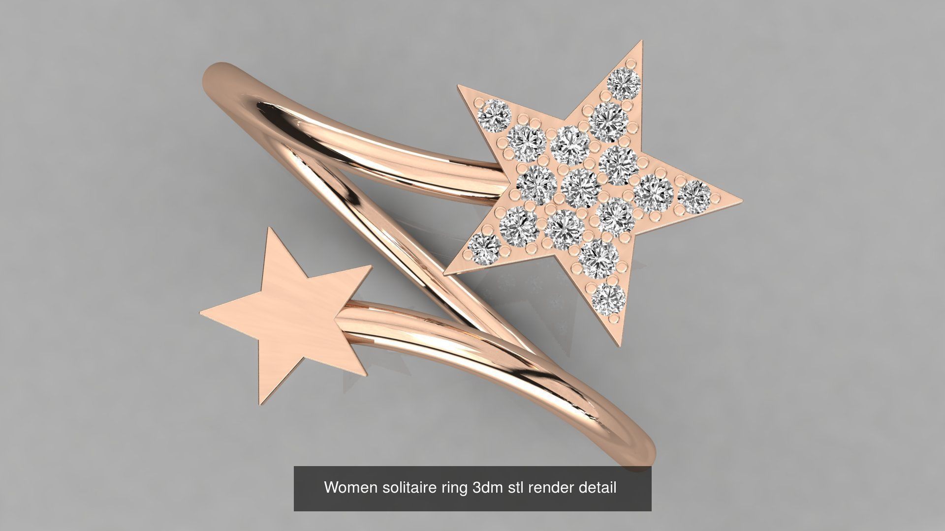 70 Art De Italian Women Rings 3dm stl 9 renders details  3D Model Collection_54