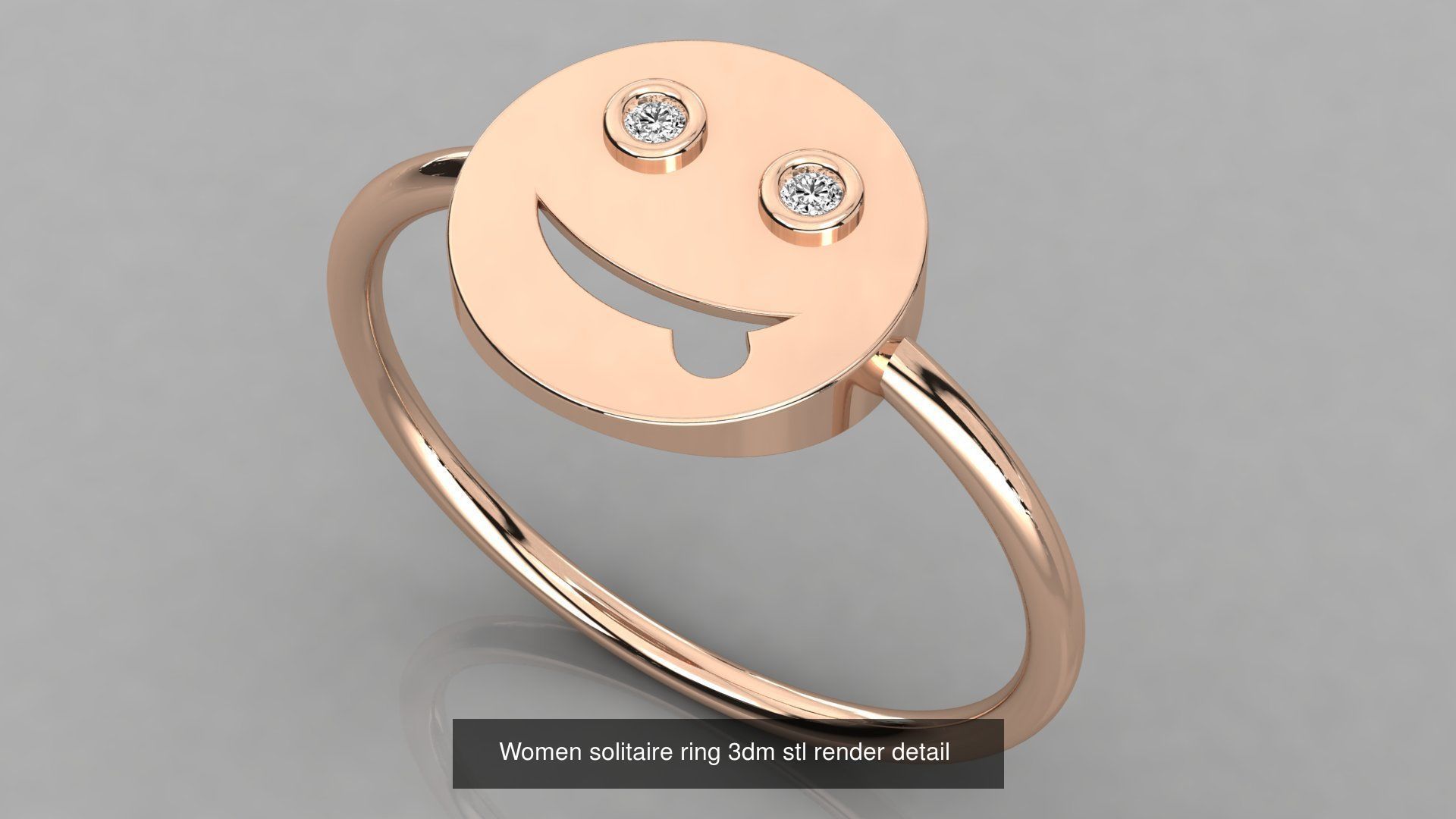 70 Art De Italian Women Rings 3dm stl 9 renders details  3D Model Collection_38