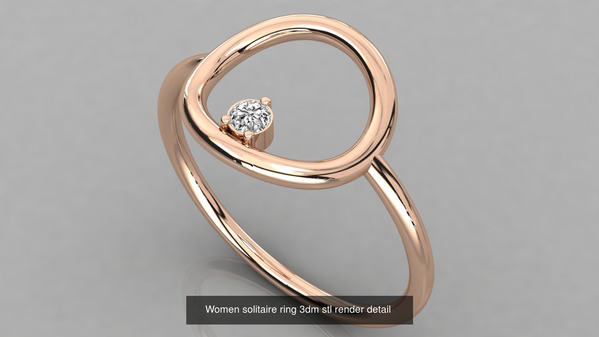 70 Art De Italian Women Rings 3dm stl 9 renders details  3D Model Collection_14