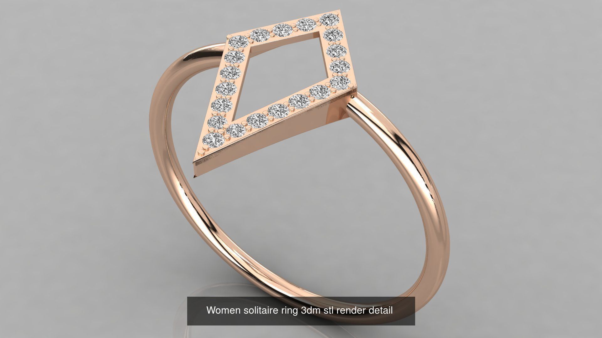 70 Art De Italian Women Rings 3dm stl 9 renders details  3D Model Collection_28