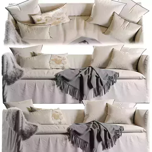 sofas - MAISON DE VACANCES white