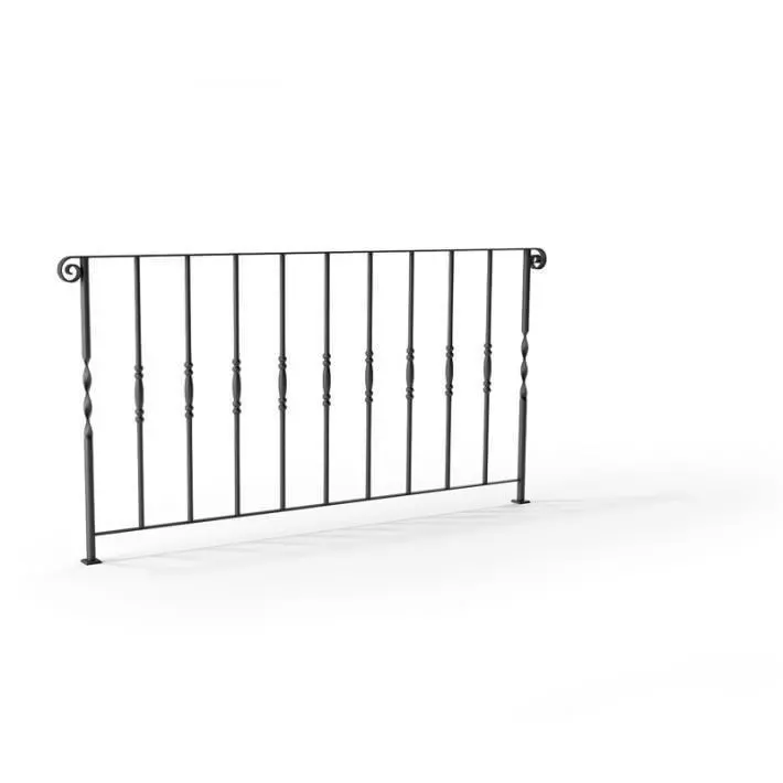 Metal balcony railing  94 am79 3D model_0