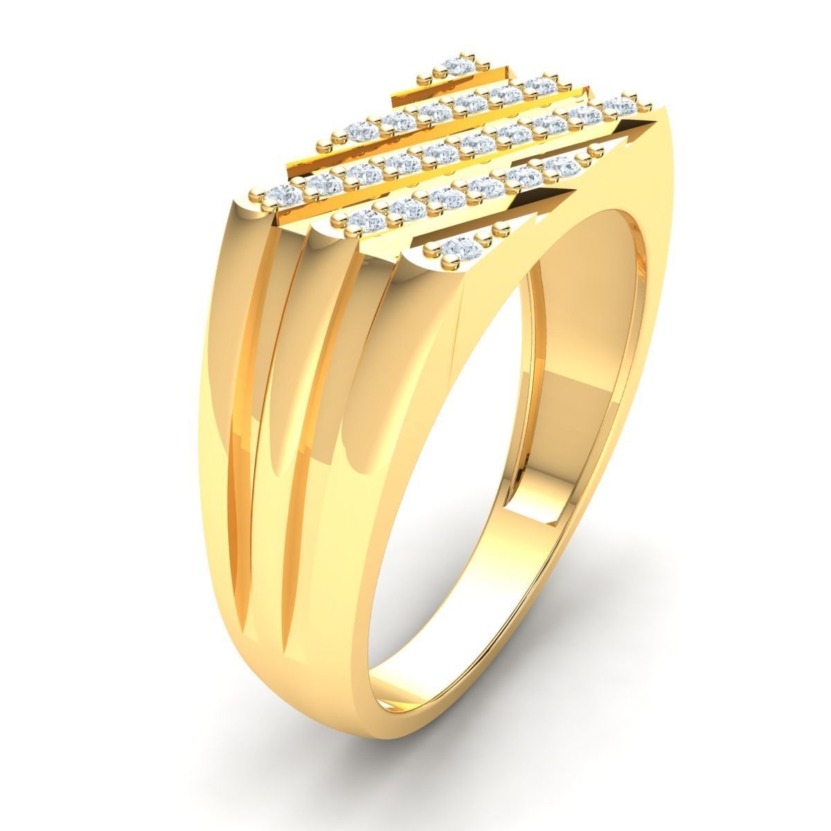 Mens Ring 3D print model_1