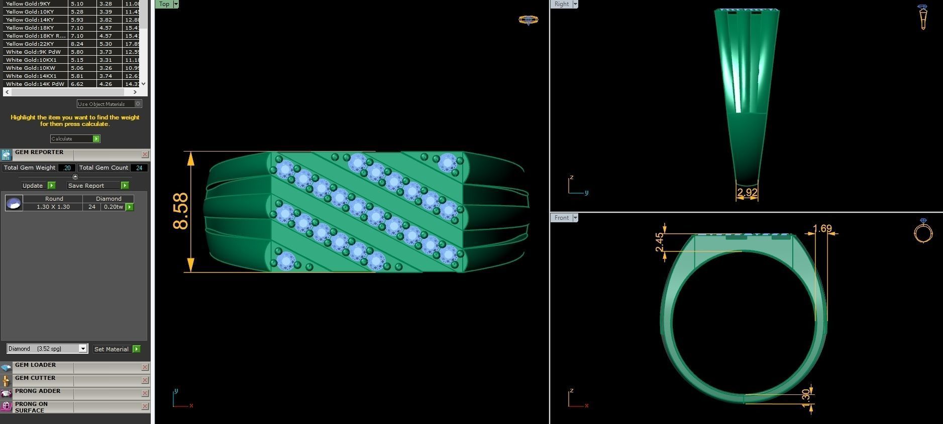 Mens Ring 3D print model_3