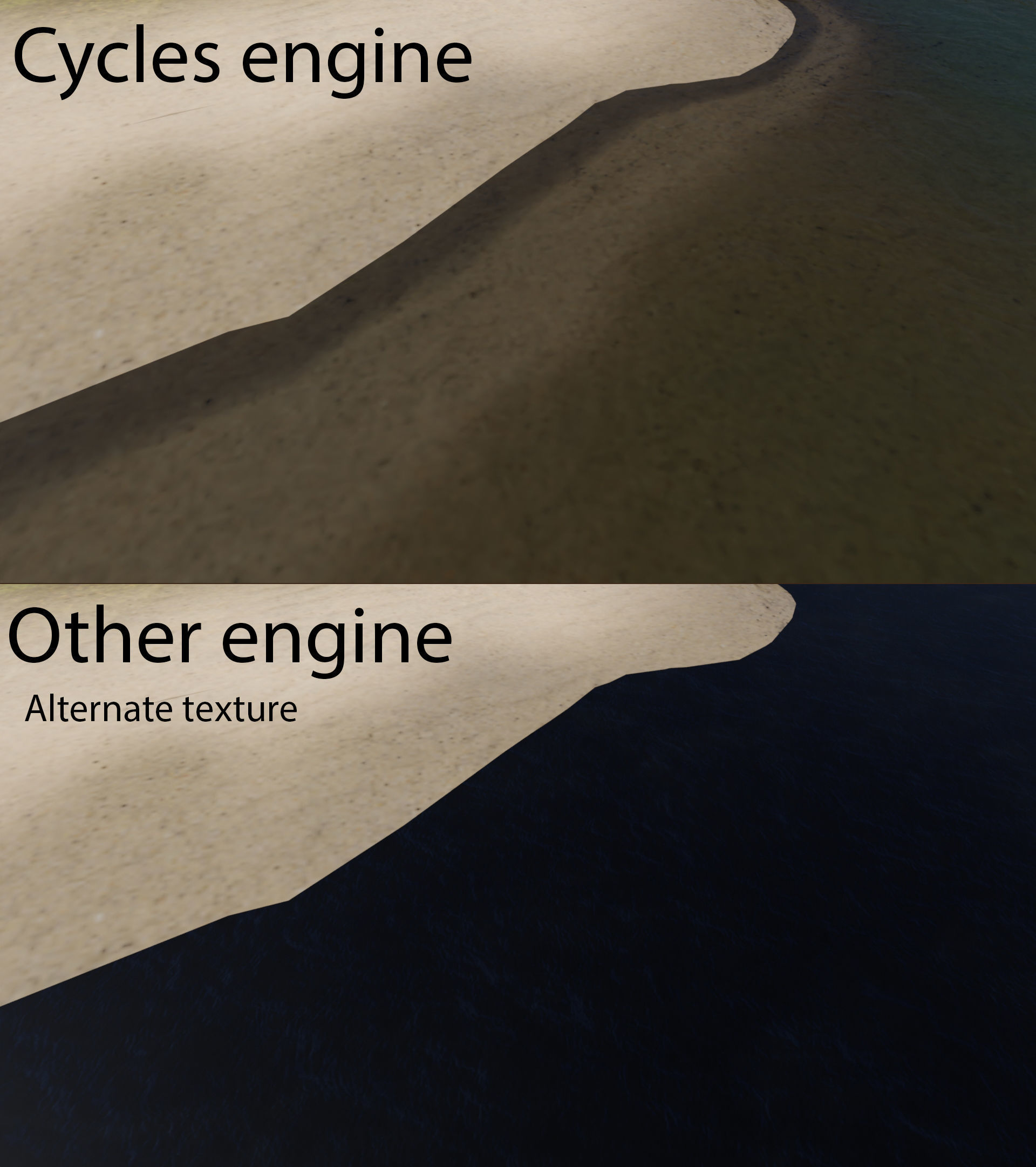 Small Island Scene Low-poly 3D model_6