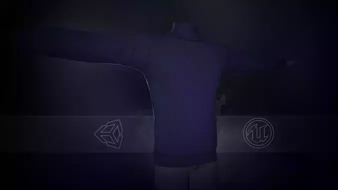 Blue Winter Turtleneck