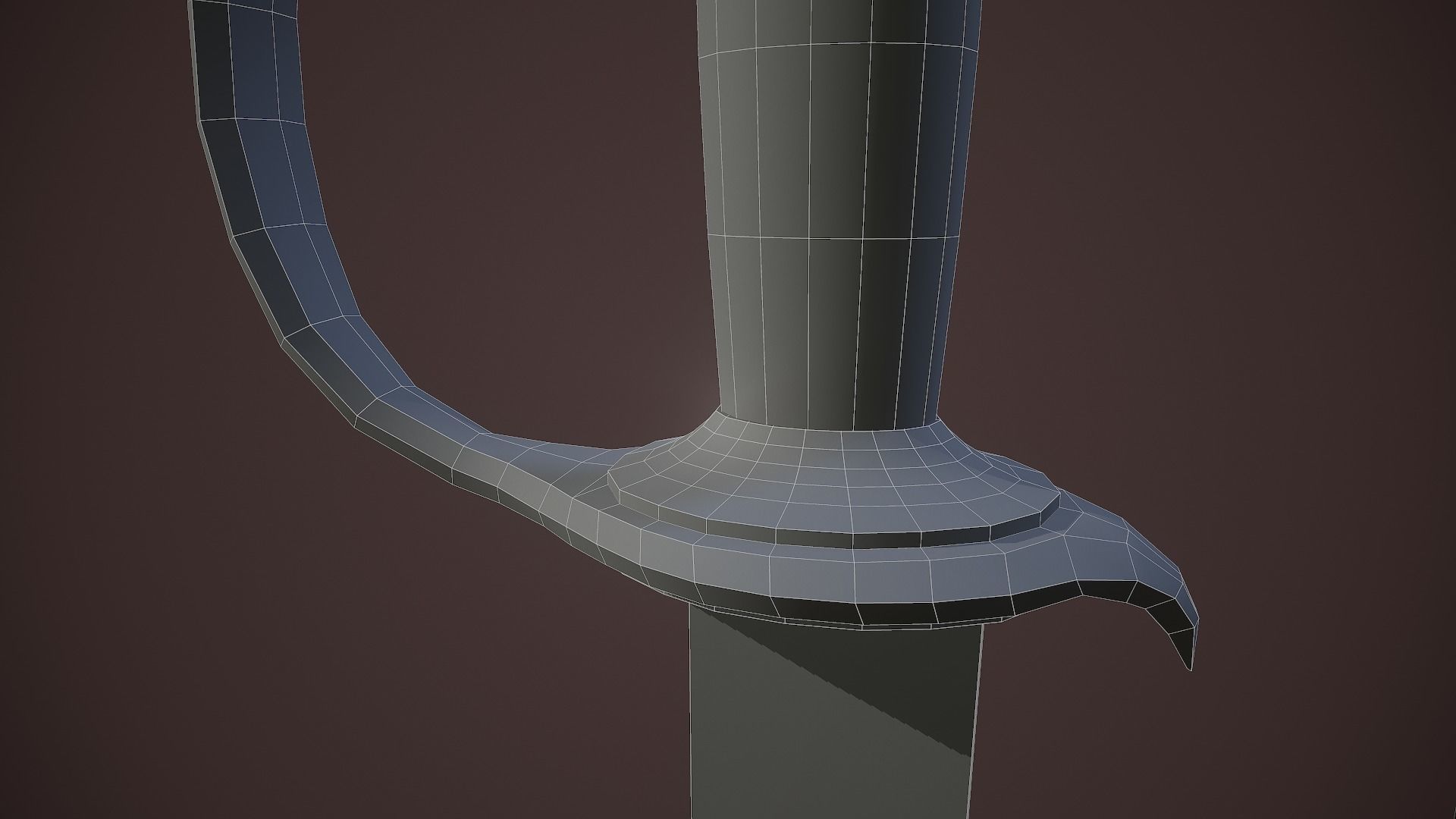 Pirates Cutlass Sword And Sheath Low-poly 3D model_17