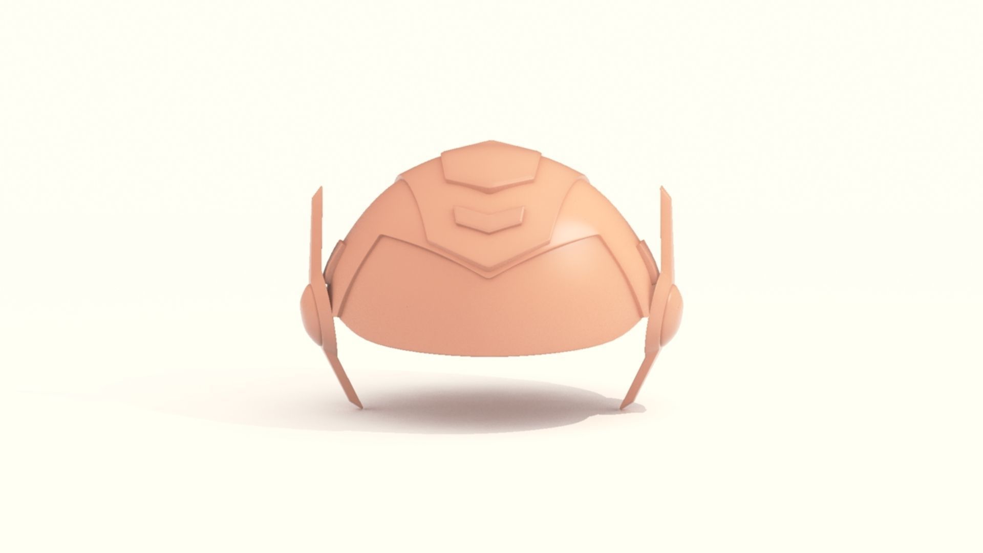 Cartoon Robot Helmet Model CRH8 3D print model_6