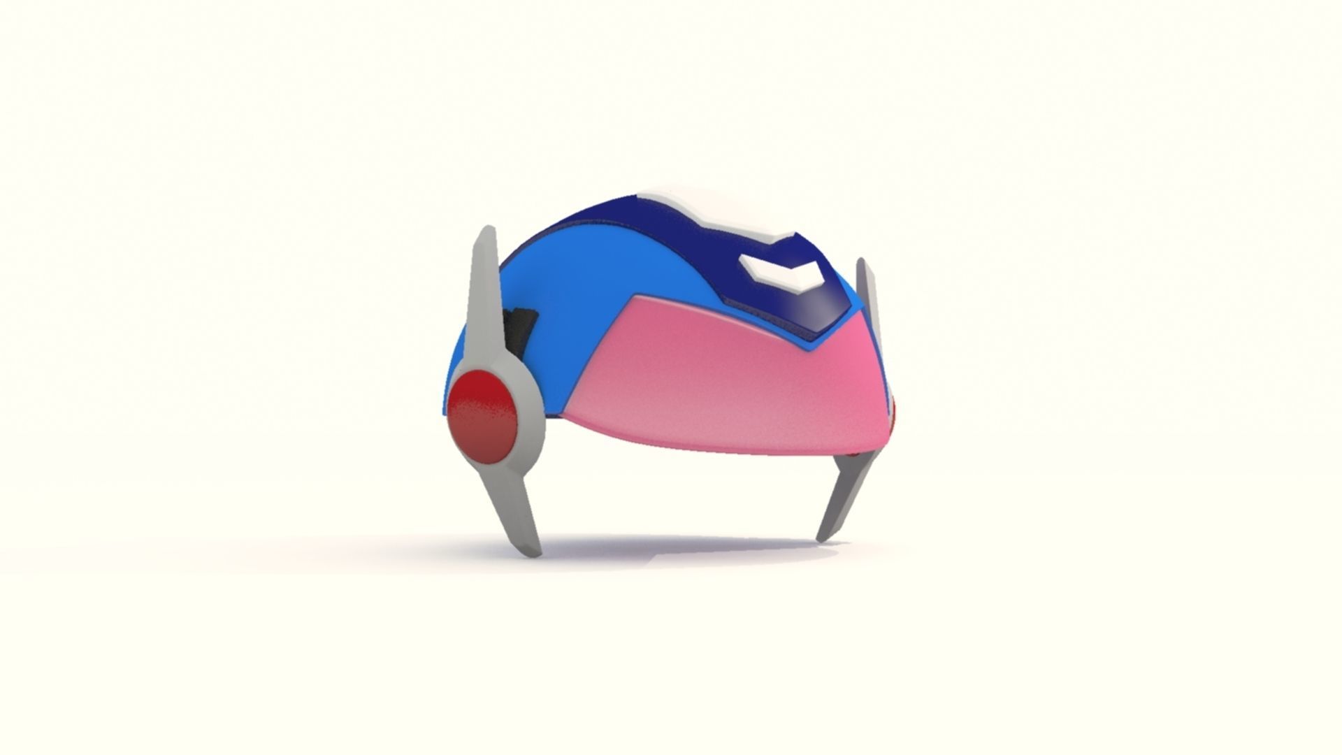 Cartoon Robot Helmet Model CRH8 3D print model_4