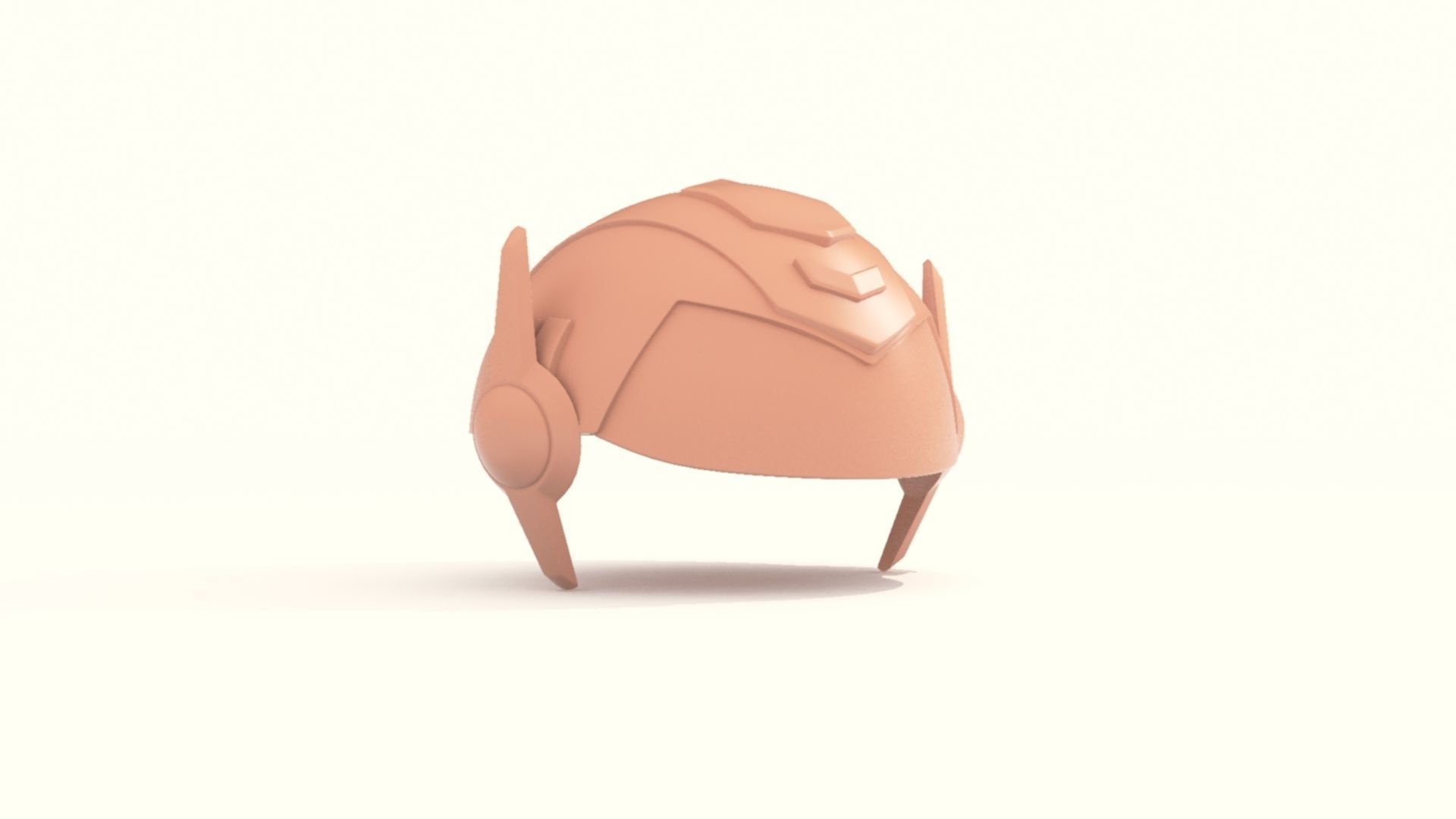 Cartoon Robot Helmet Model CRH8 3D print model_9