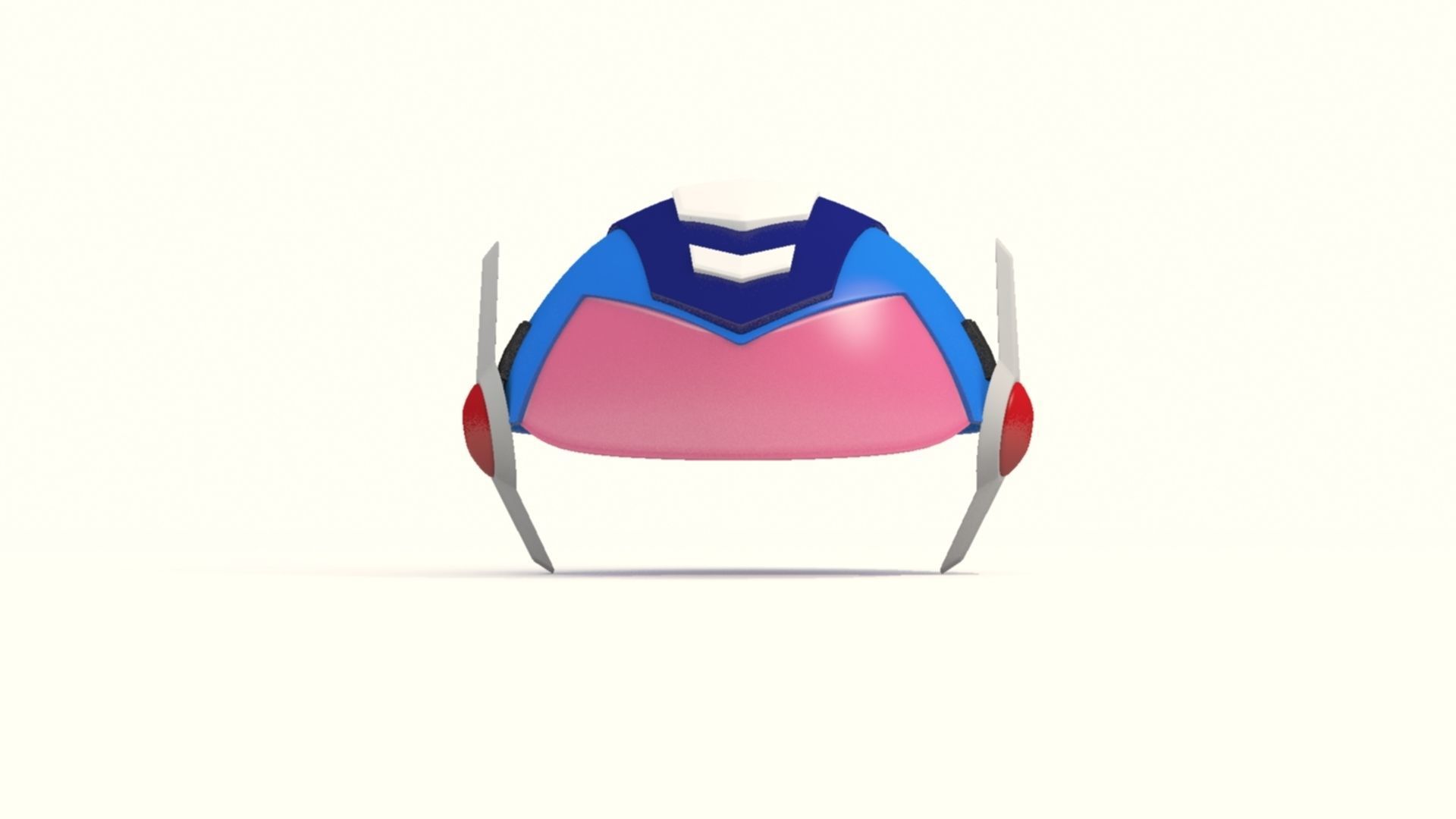 Cartoon Robot Helmet Model CRH8 3D print model_1