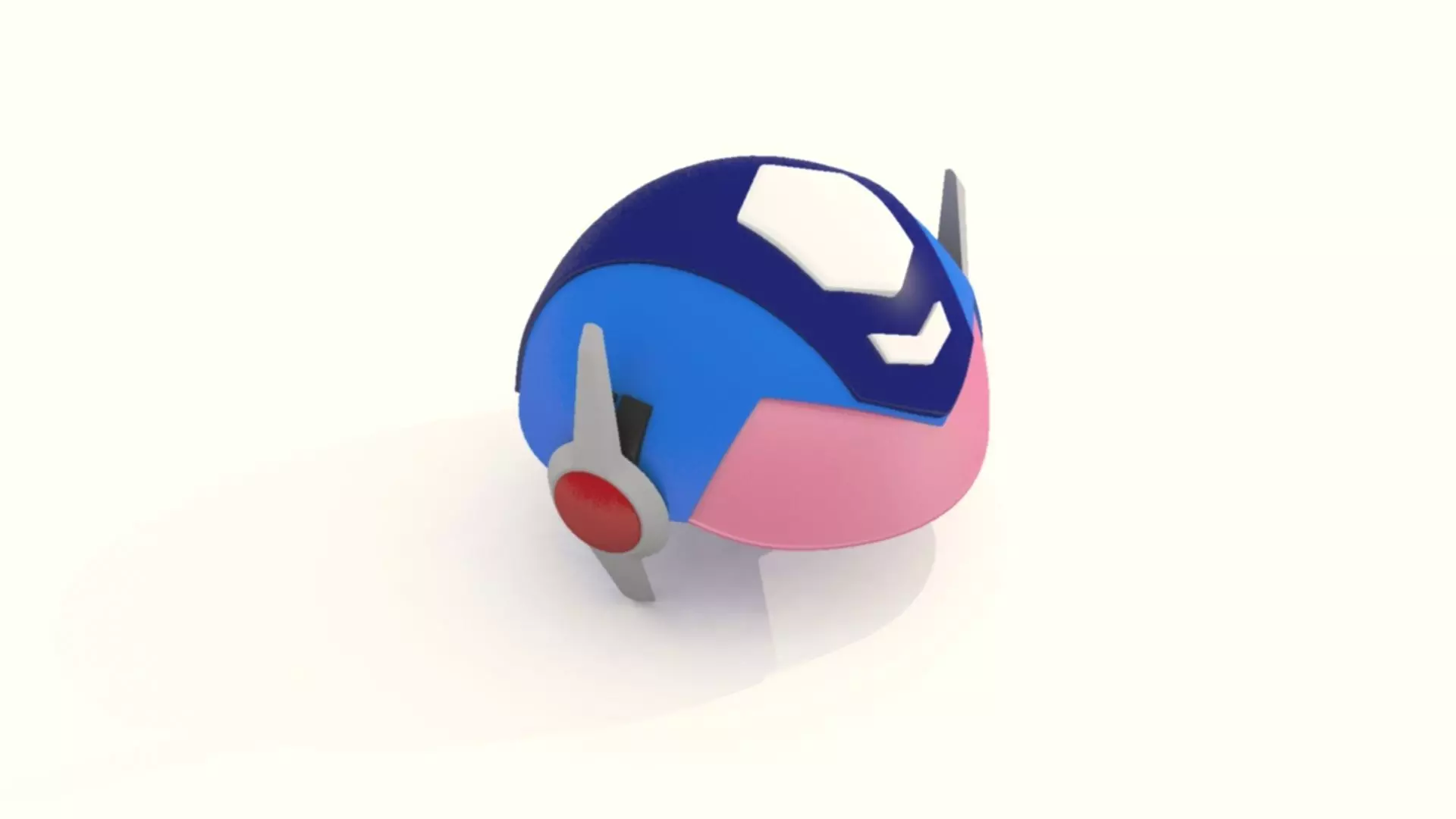 Cartoon Robot Helmet Model CRH8 3D print model_0