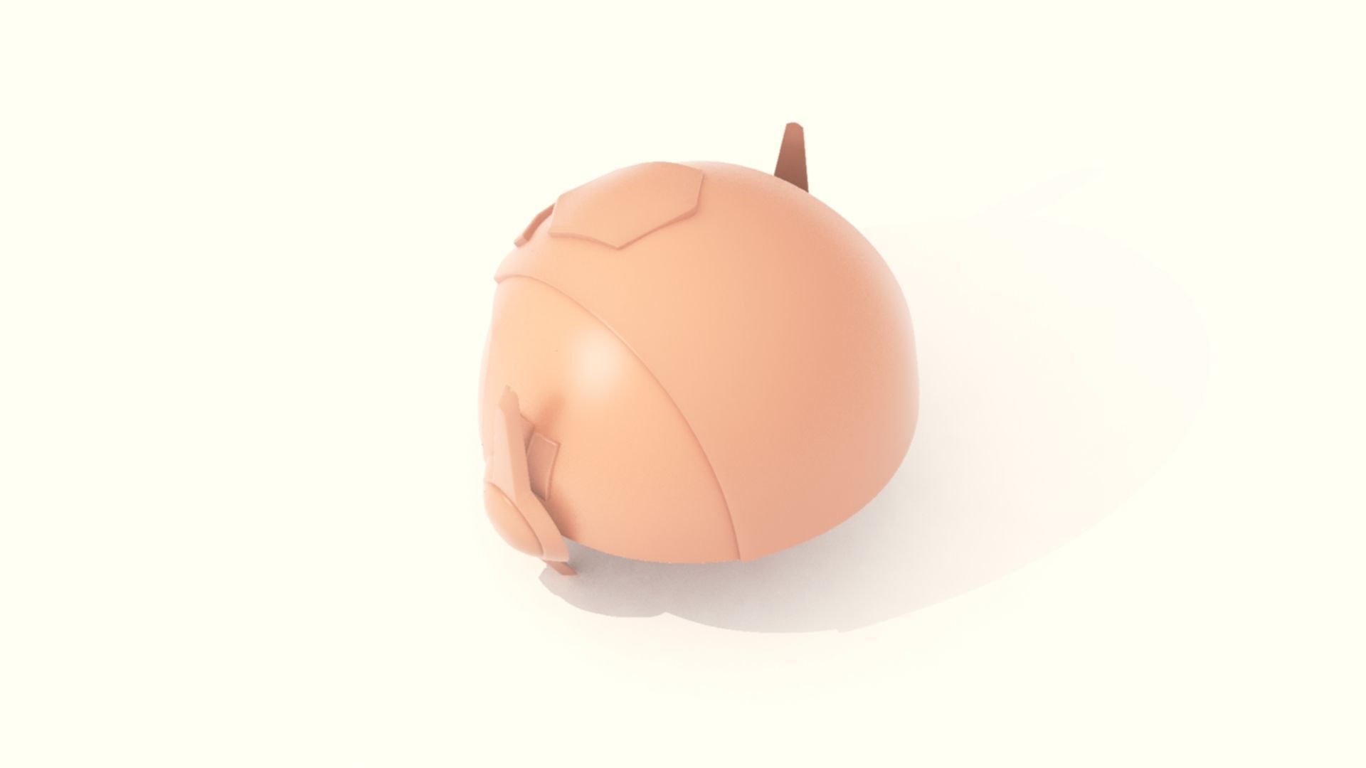 Cartoon Robot Helmet Model CRH8 3D print model_8