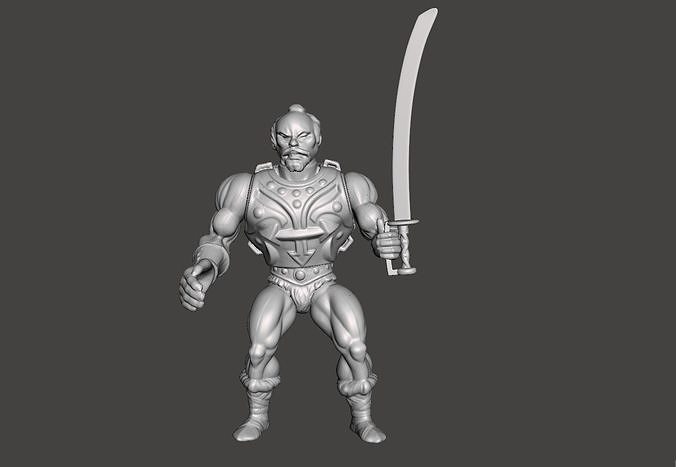 JITSU MOTU VINTAGE ACTION FIGURE COMPLETE 3D print model