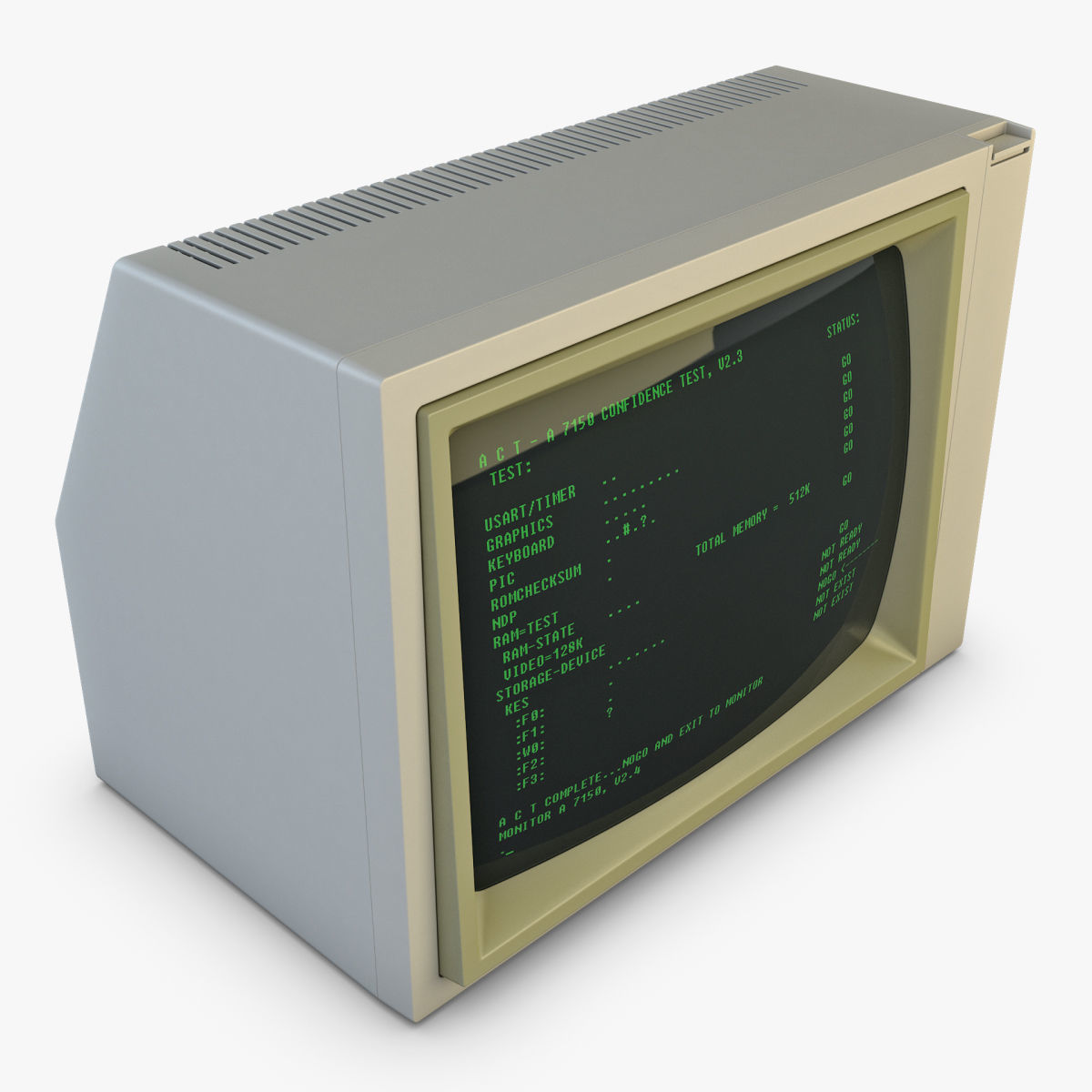 Old Monitor 3D model_2