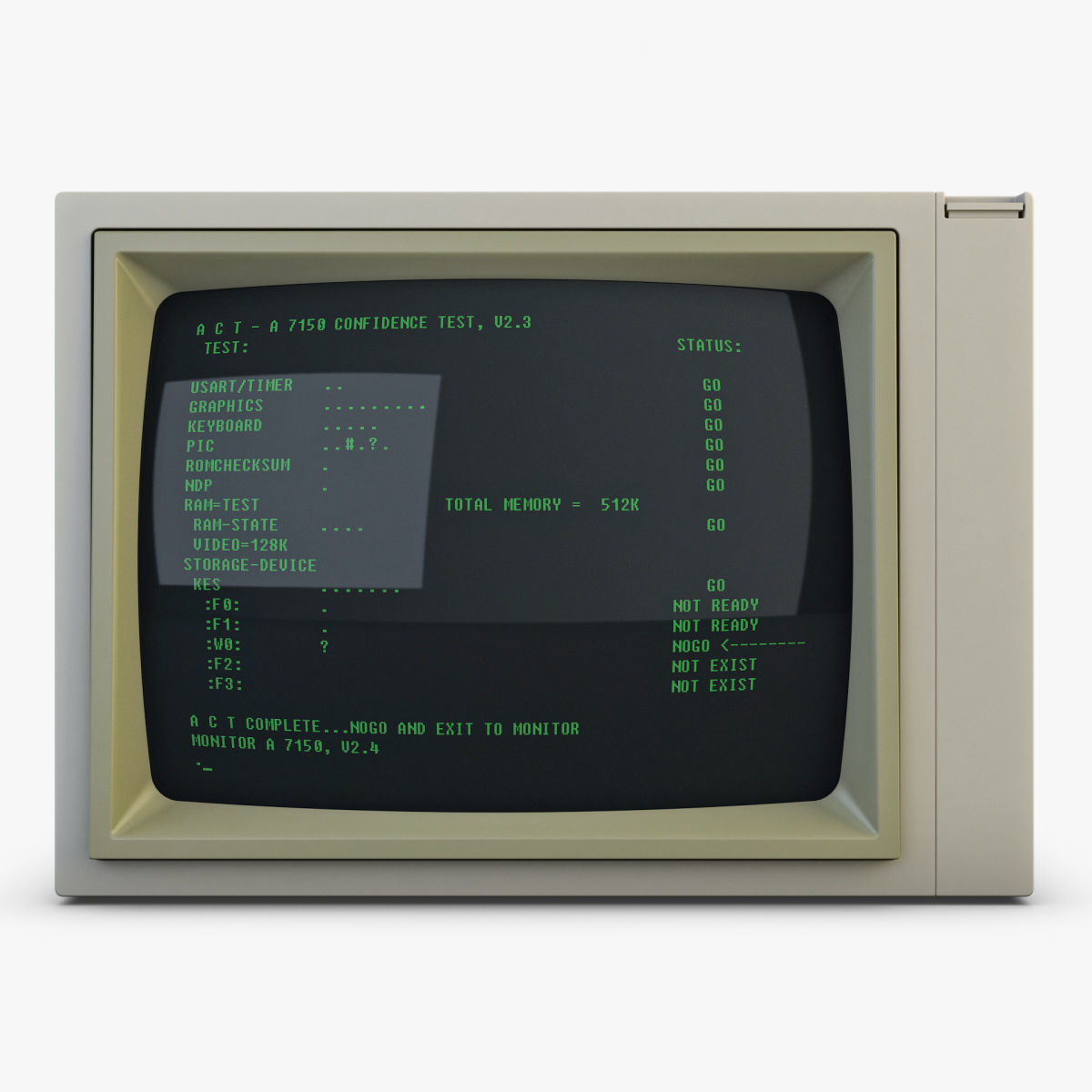 Old Monitor 3D model_5