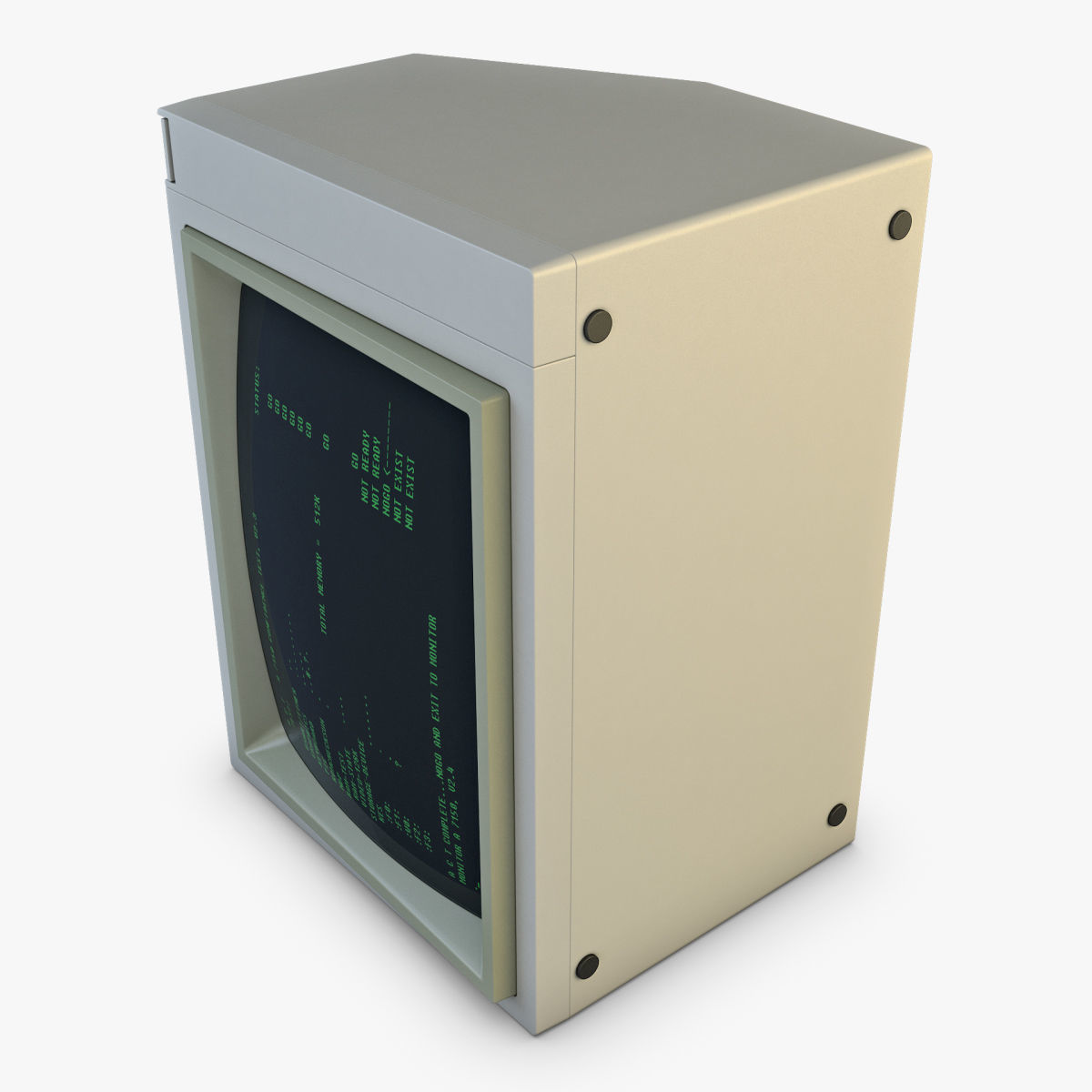 Old Monitor 3D model_8