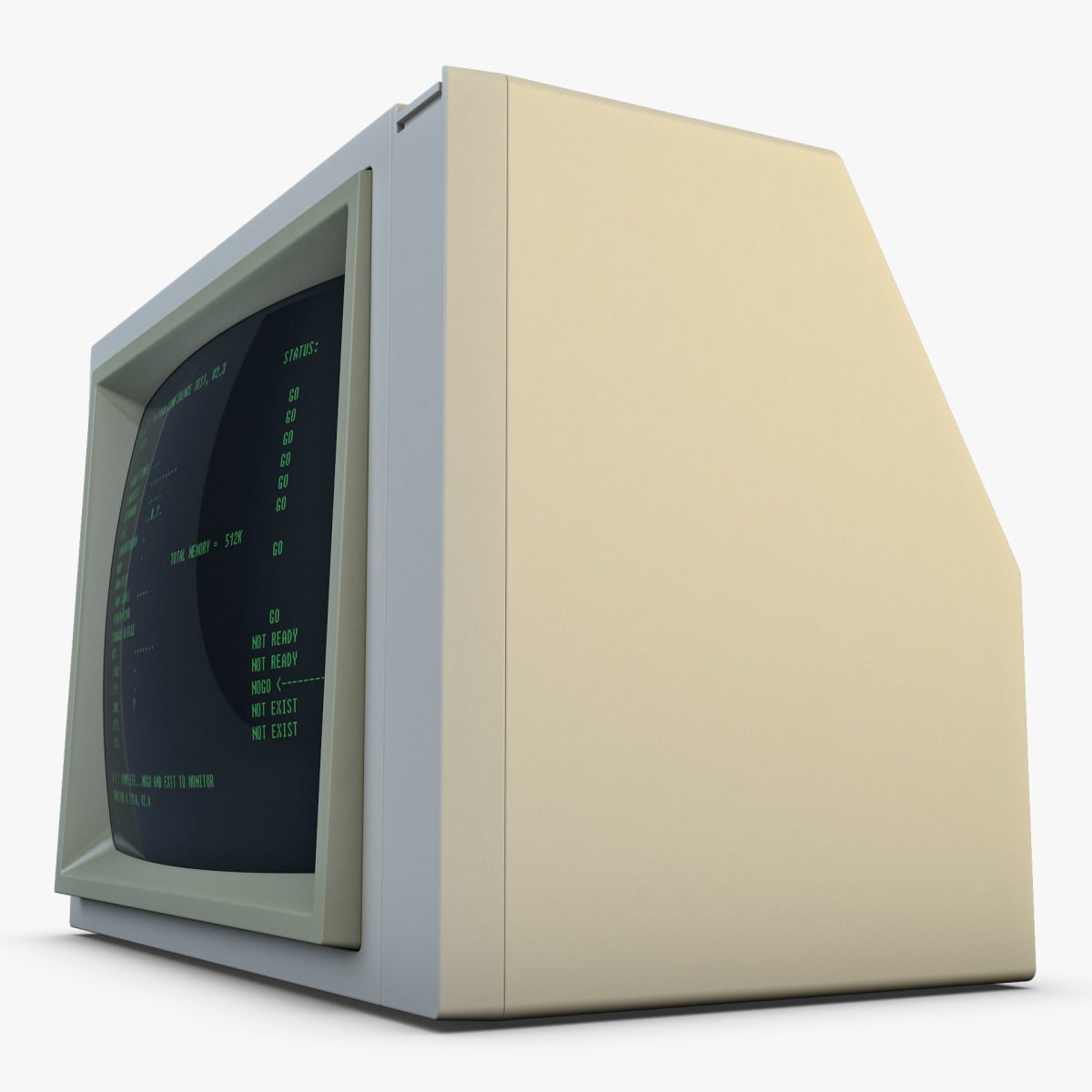 Old Monitor 3D model_4