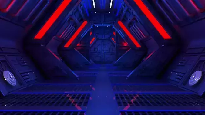 Sci Fi Corridor 3D model