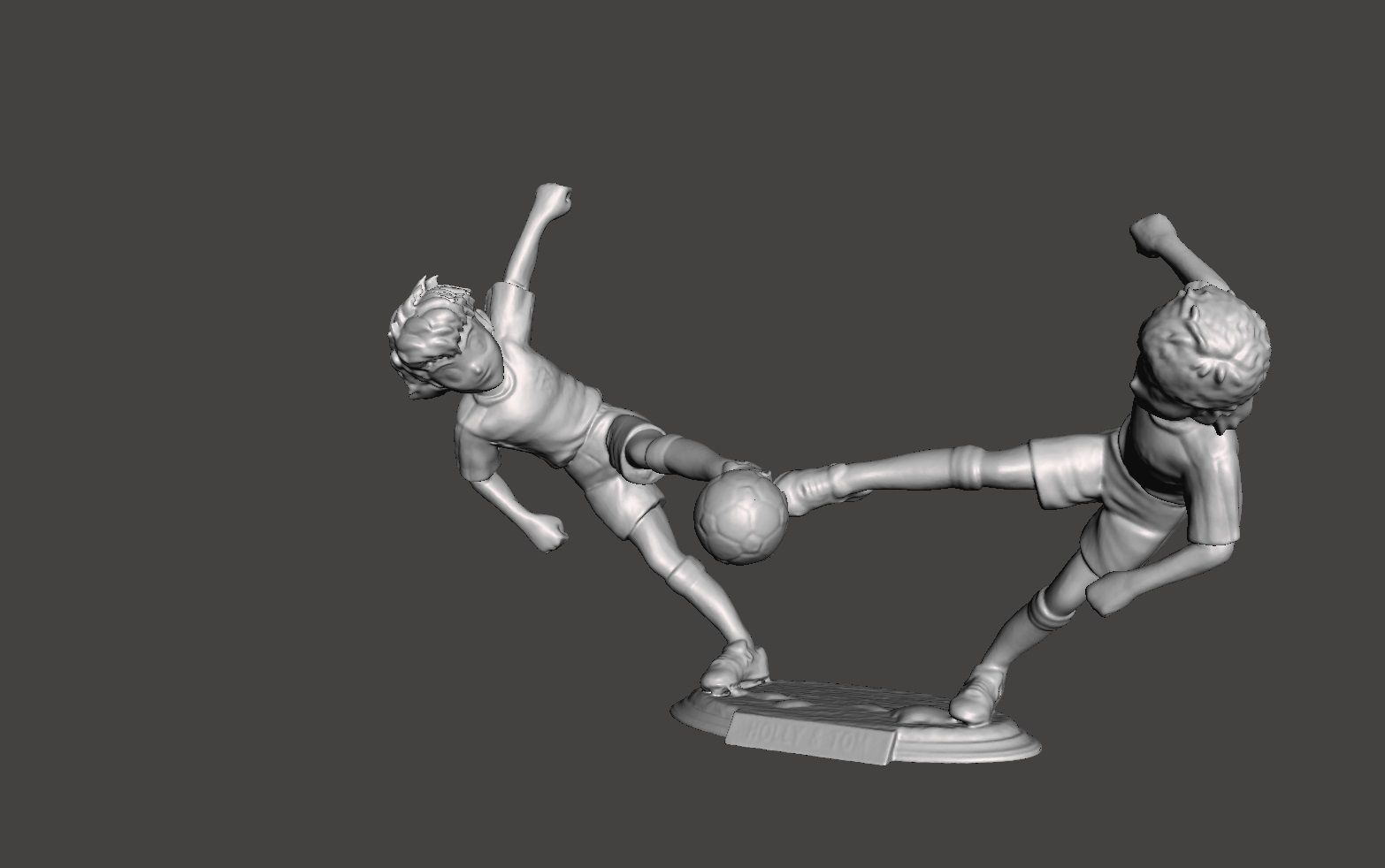 OLIVER Y TOM SUPER CAMPEONES HOLLY Y TOM CAPTIAN TSUBASA 3D print model_1