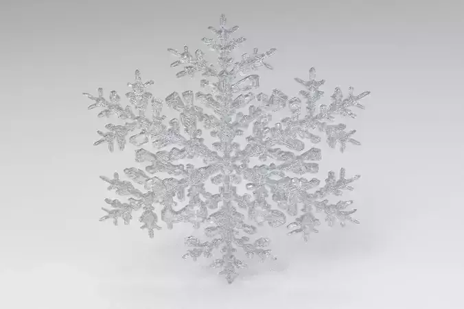 Realistic snowflake