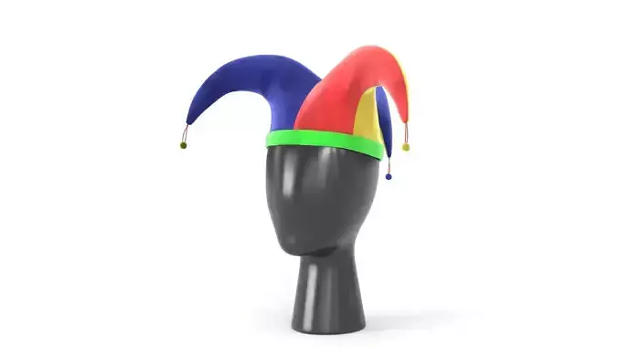 Clown Hat 01 Low-poly 3D model