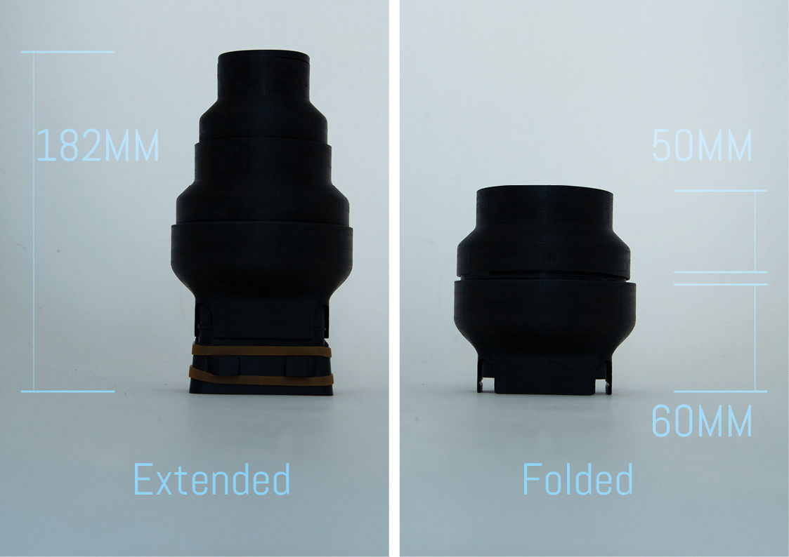 Modular Flash Snoot for cameras 3D print model_5