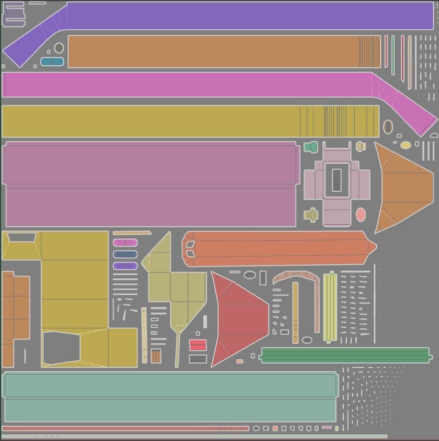 Plastic Belt Gooseneck Elevator Low-poly 3D model_8