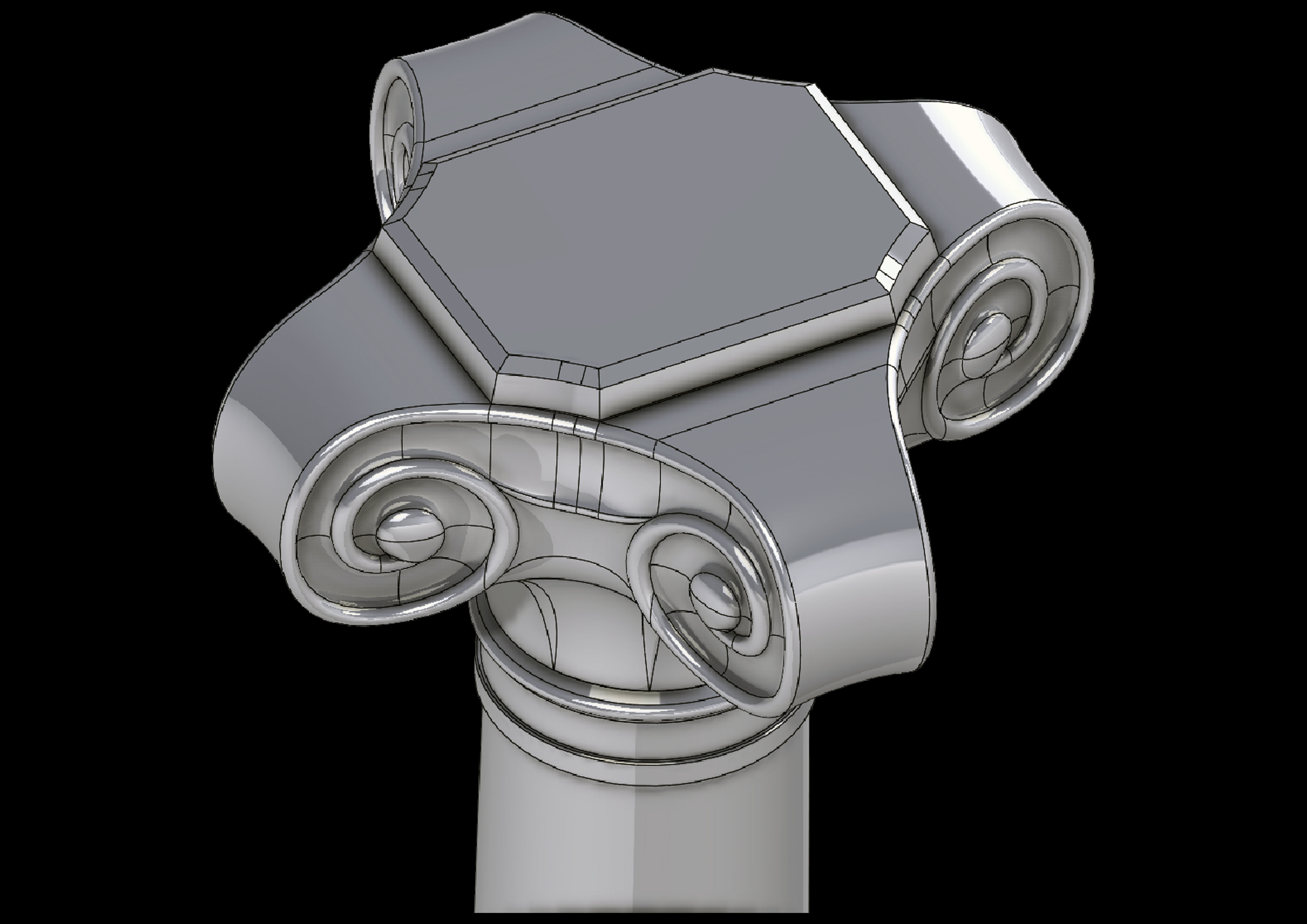 column st 3D model_5