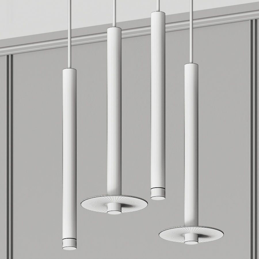 Grok Candle Pendant Lamp 3D model_1