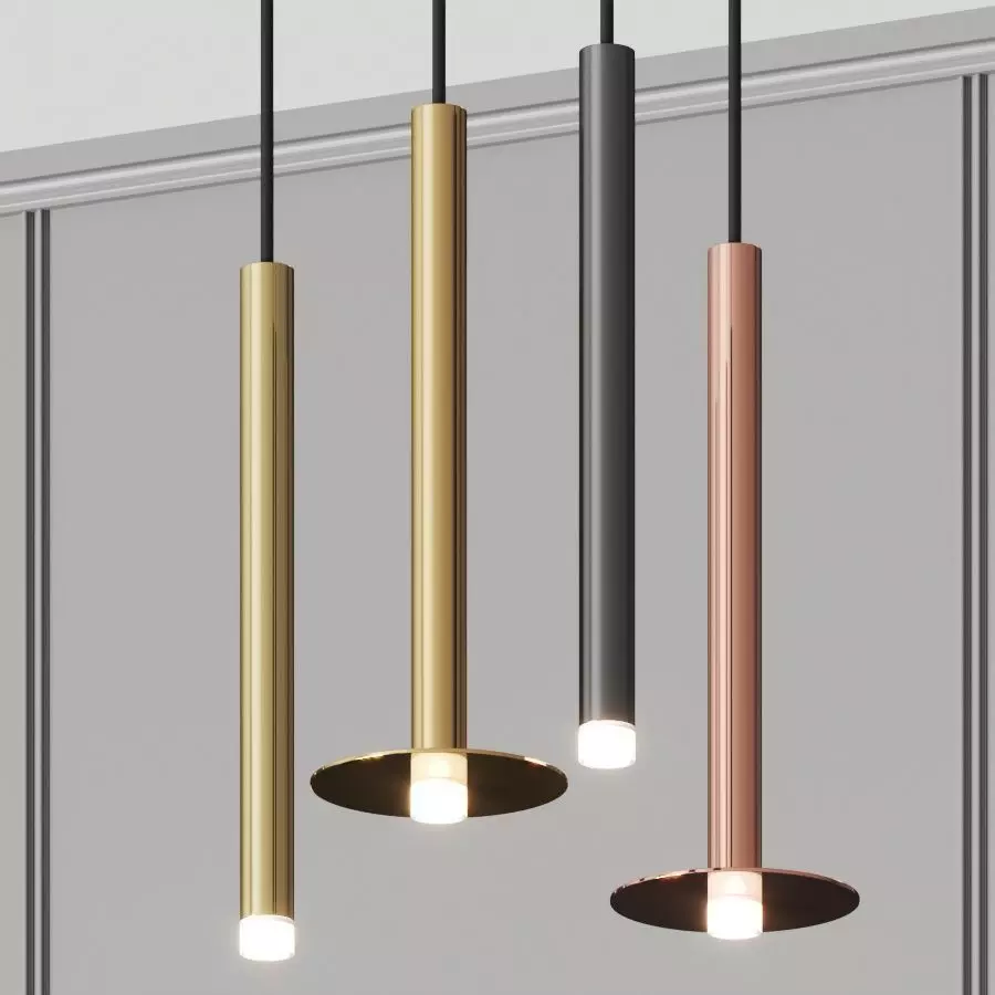 Grok Candle Pendant Lamp 3D model_0
