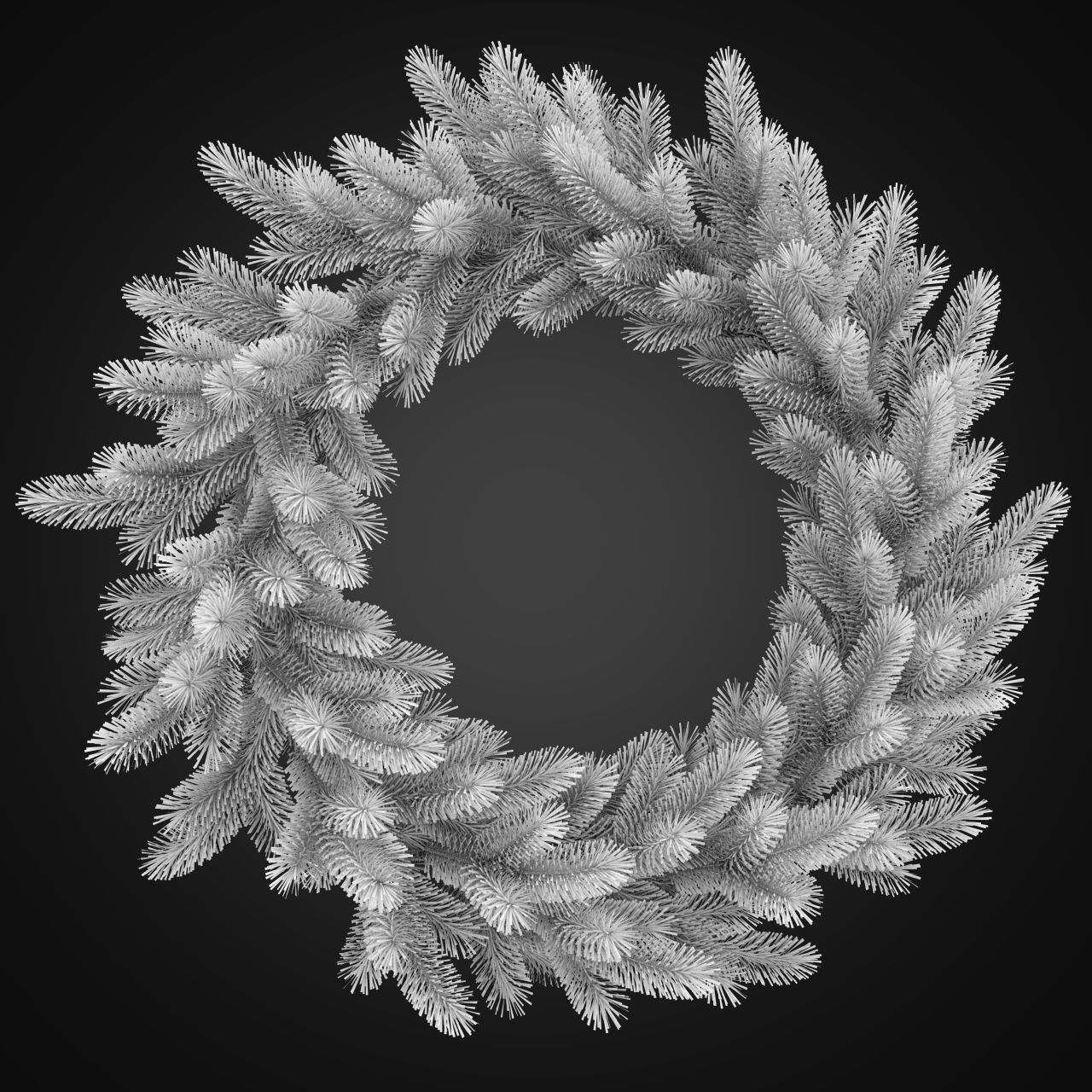 Christmas Garlands 01 3D model_1