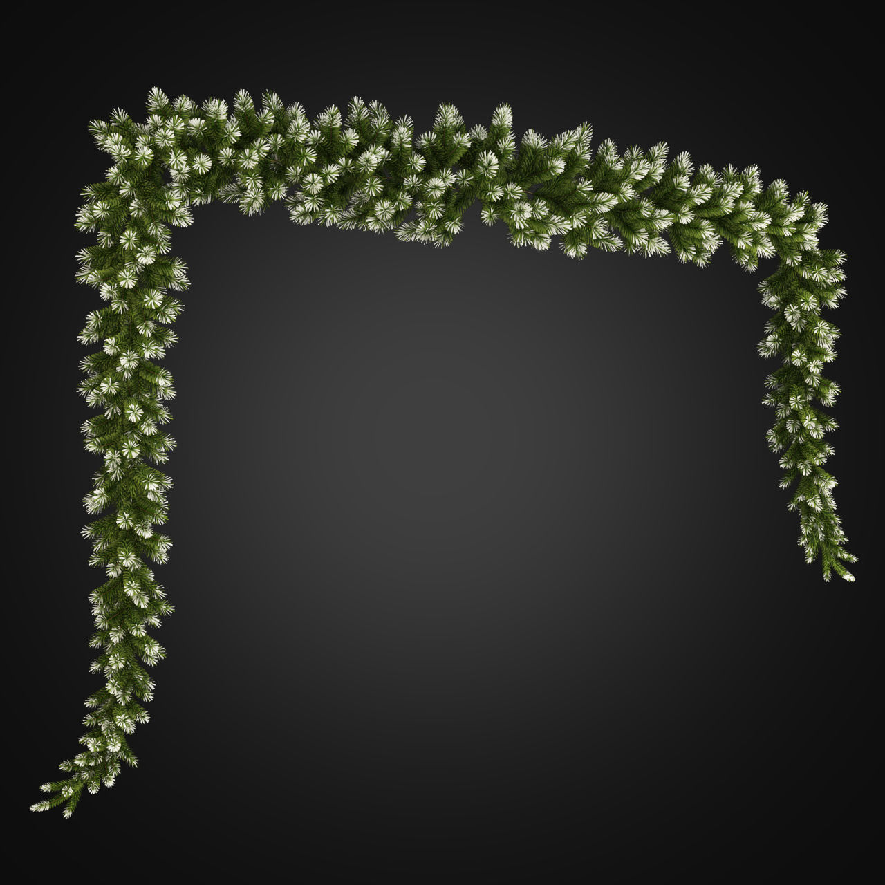 Christmas Garlands 01 3D model_4