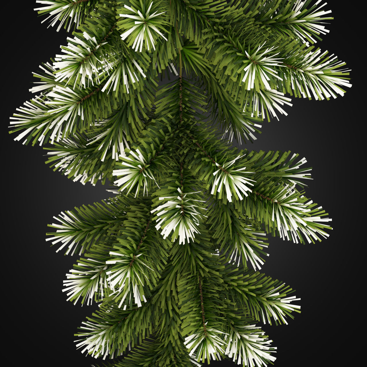 Christmas Garlands 01 3D model_7