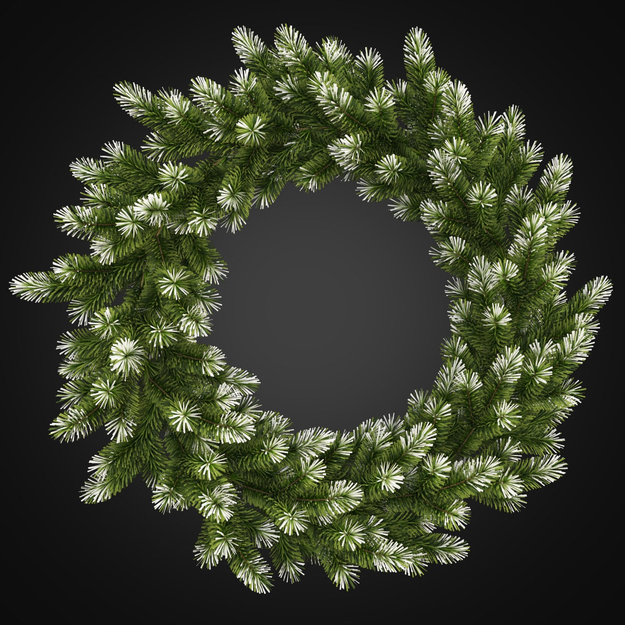 Christmas Garlands 01 3D model_2