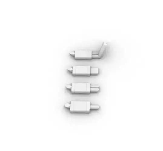 Fancy Muffler Pack for 1-64 scale HotWheels 3D print model