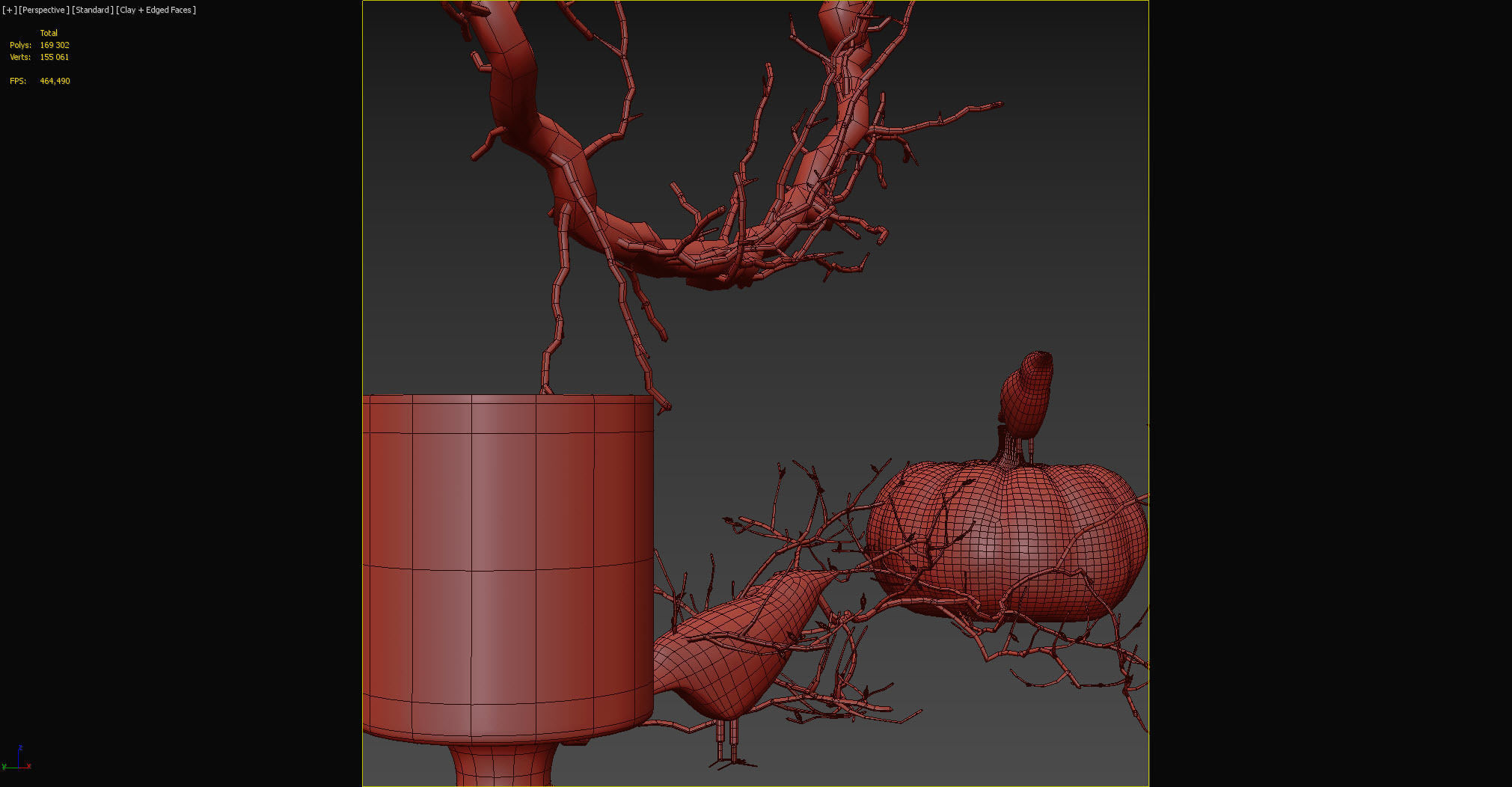 Halloween decor set 3D model_7