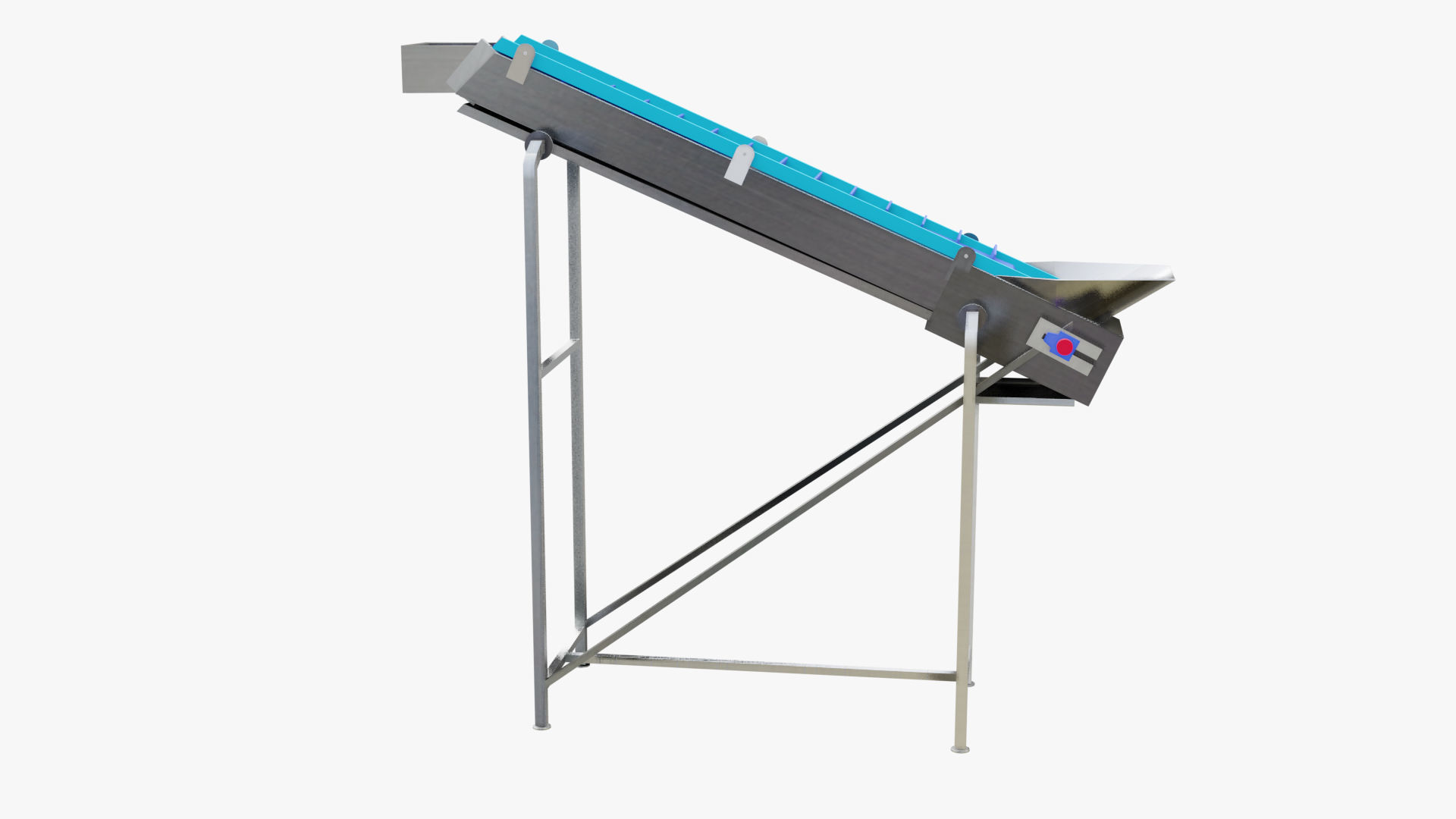 Plastic Modular Belt Elevator 3D model_5