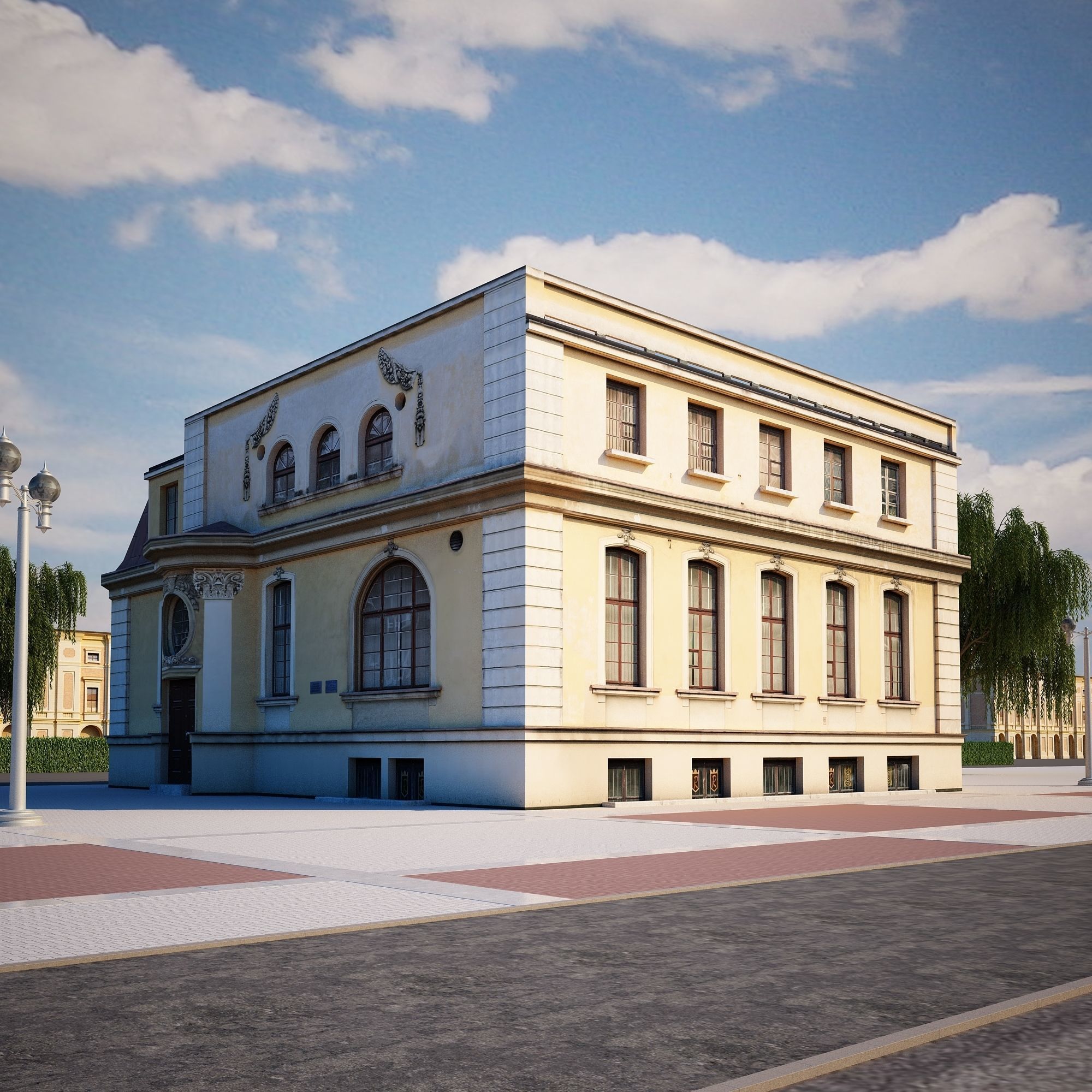 Apartment House 193 Low-poly 3D model_2