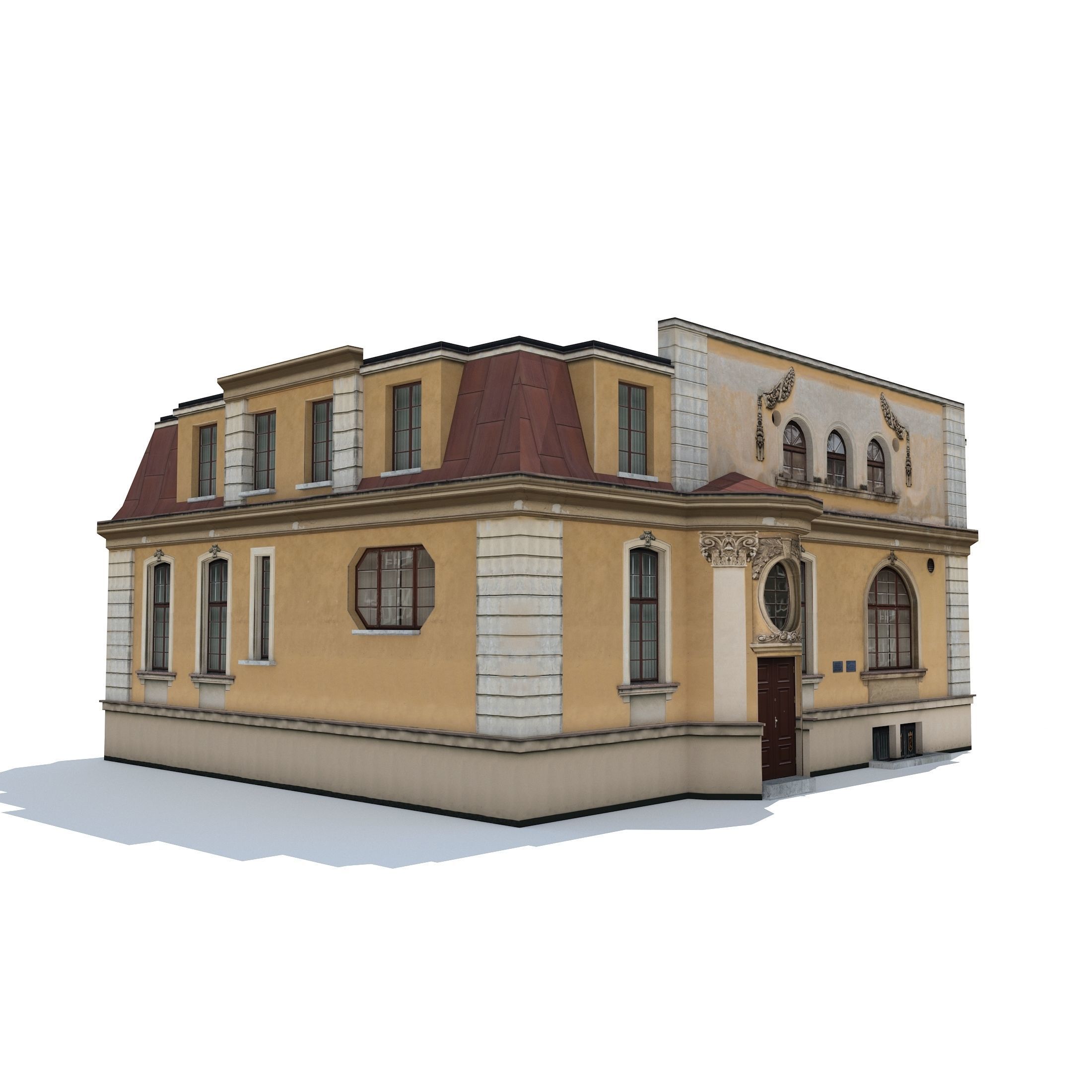 Apartment House 193 Low-poly 3D model_4