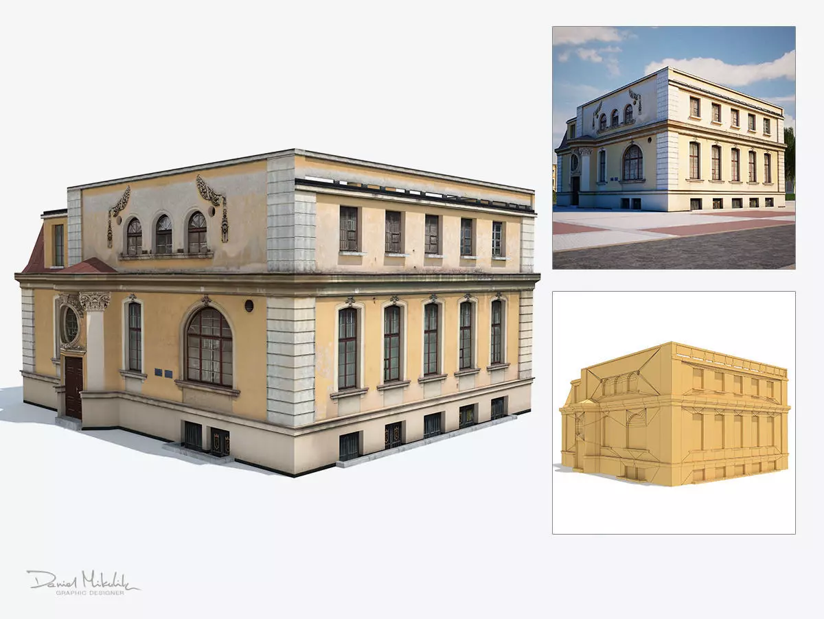 Apartment House 193 Low-poly 3D model_0