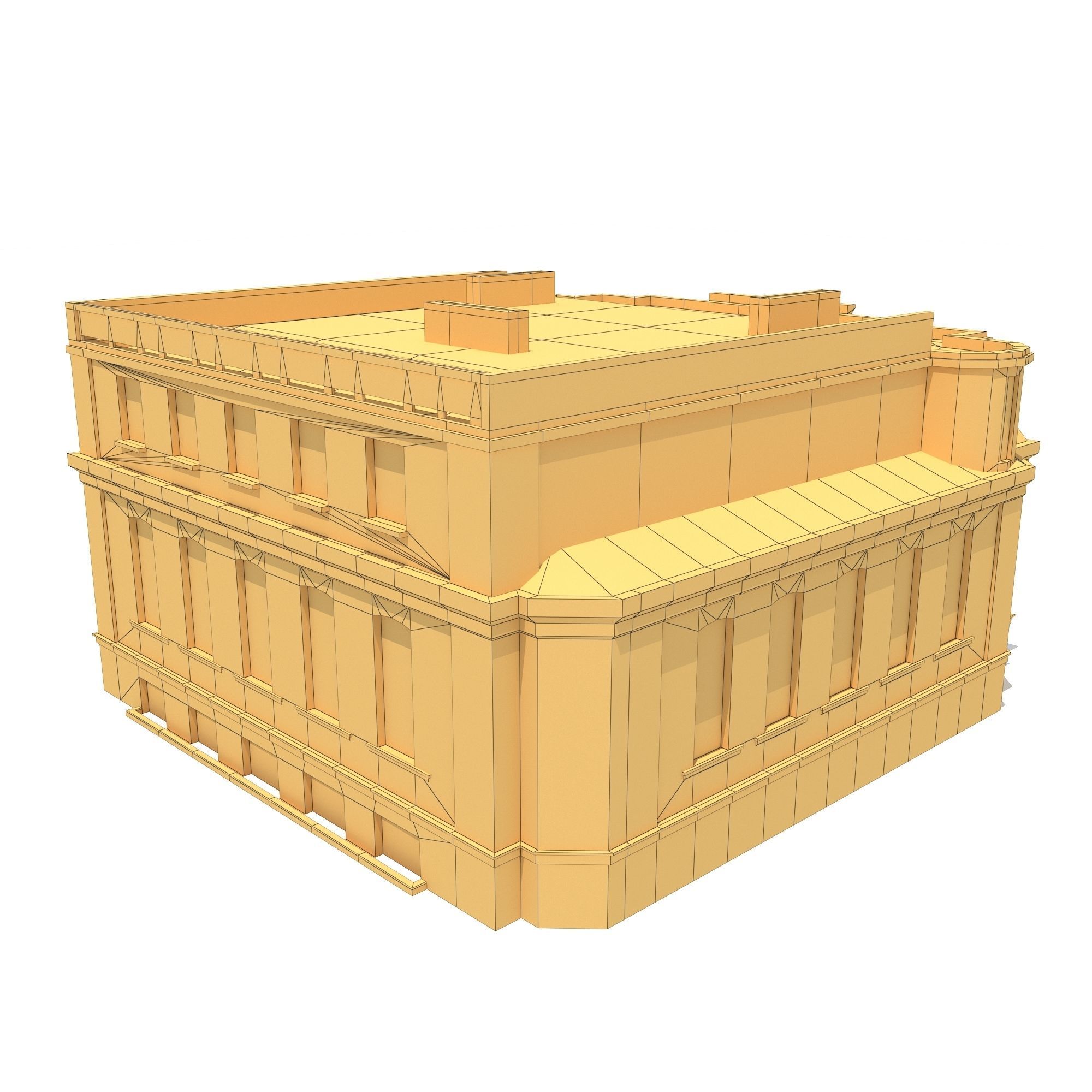 Apartment House 193 Low-poly 3D model_13