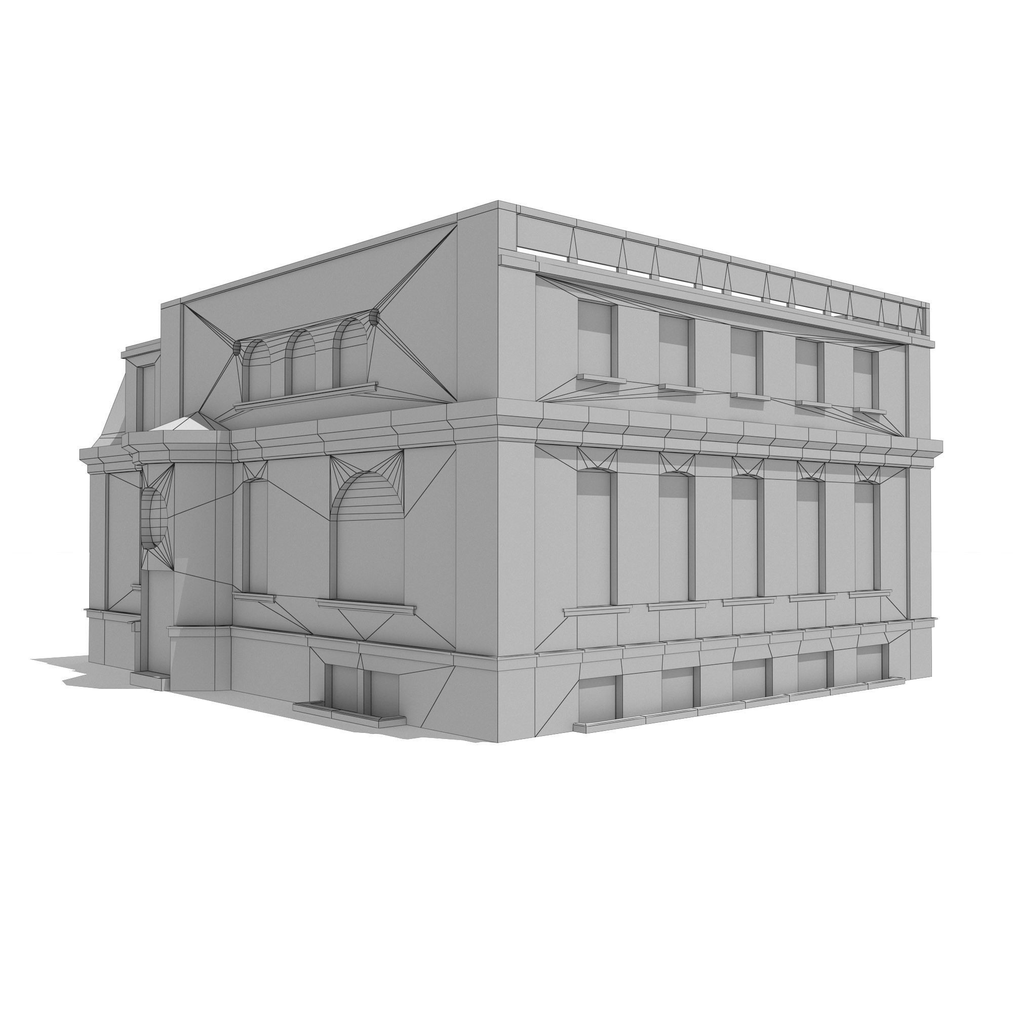Apartment House 193 Low-poly 3D model_12