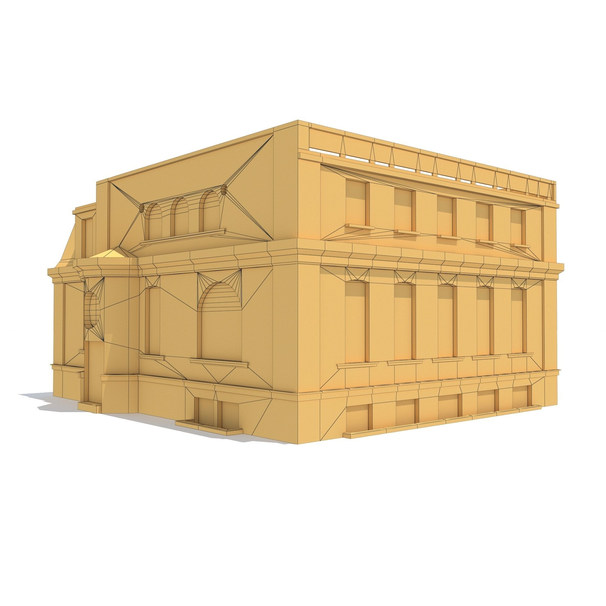 Apartment House 193 Low-poly 3D model_14