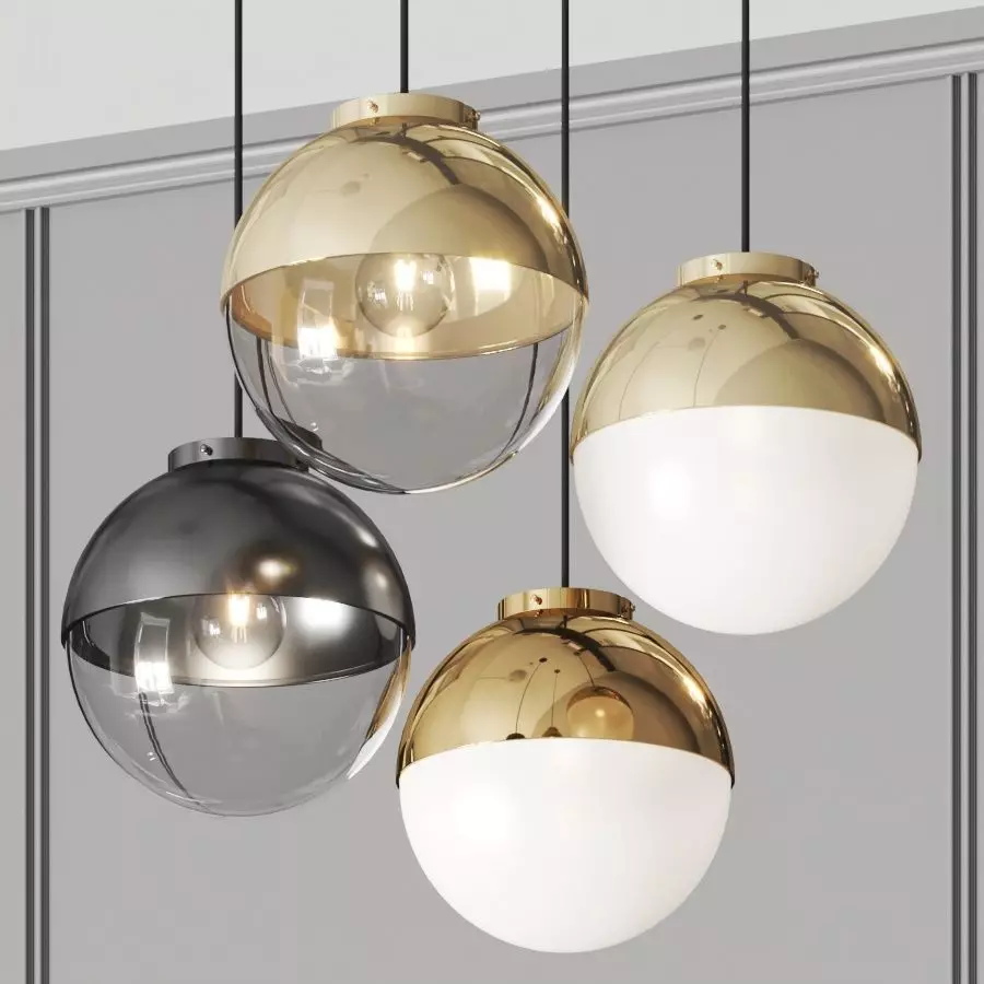 Mullan Lighting Florence Pendant Lamps 3D model_0